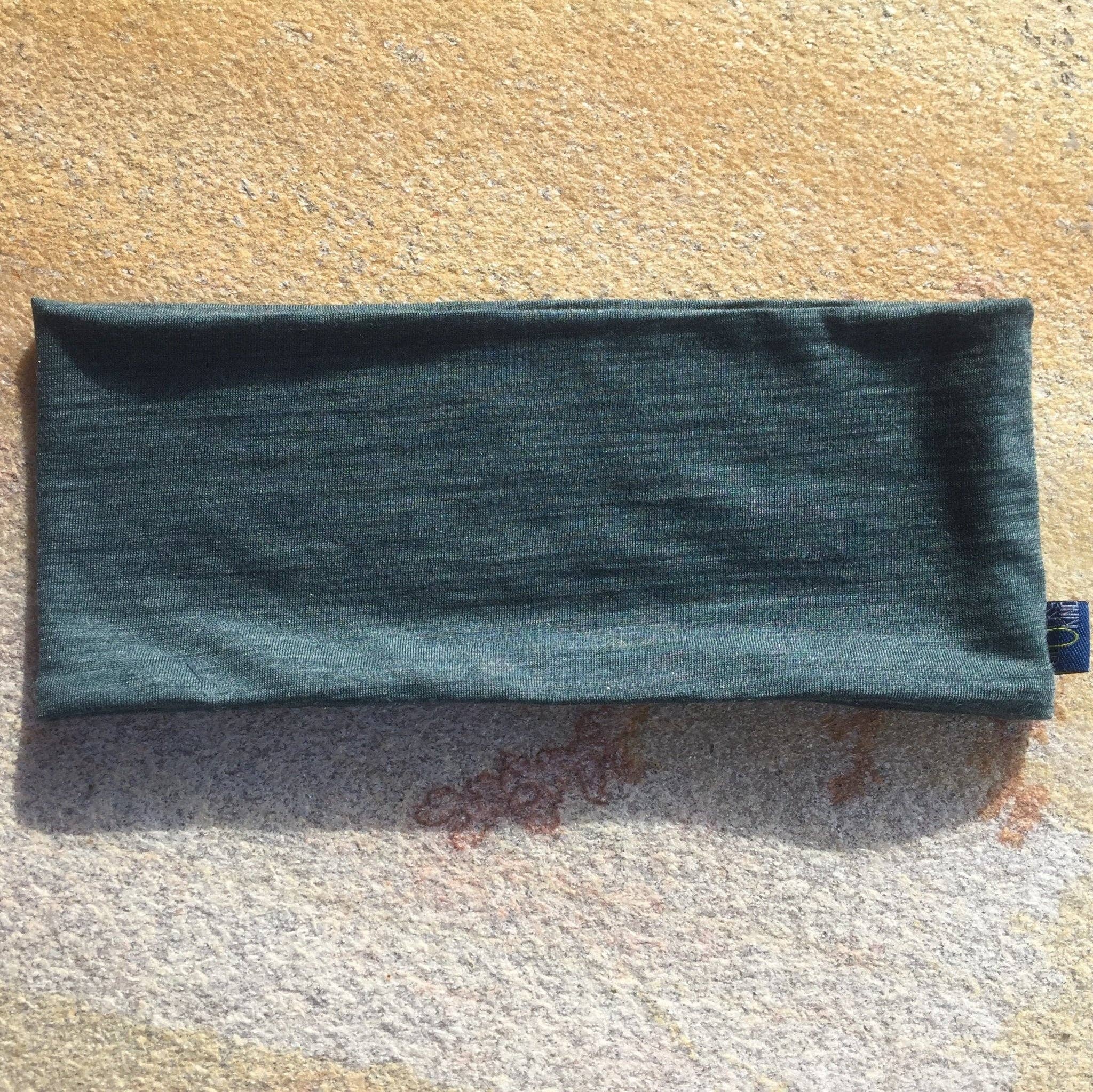 Stirnband schiefer, Merinowolle & Tencel (bio/Bluesign): L Glückskind