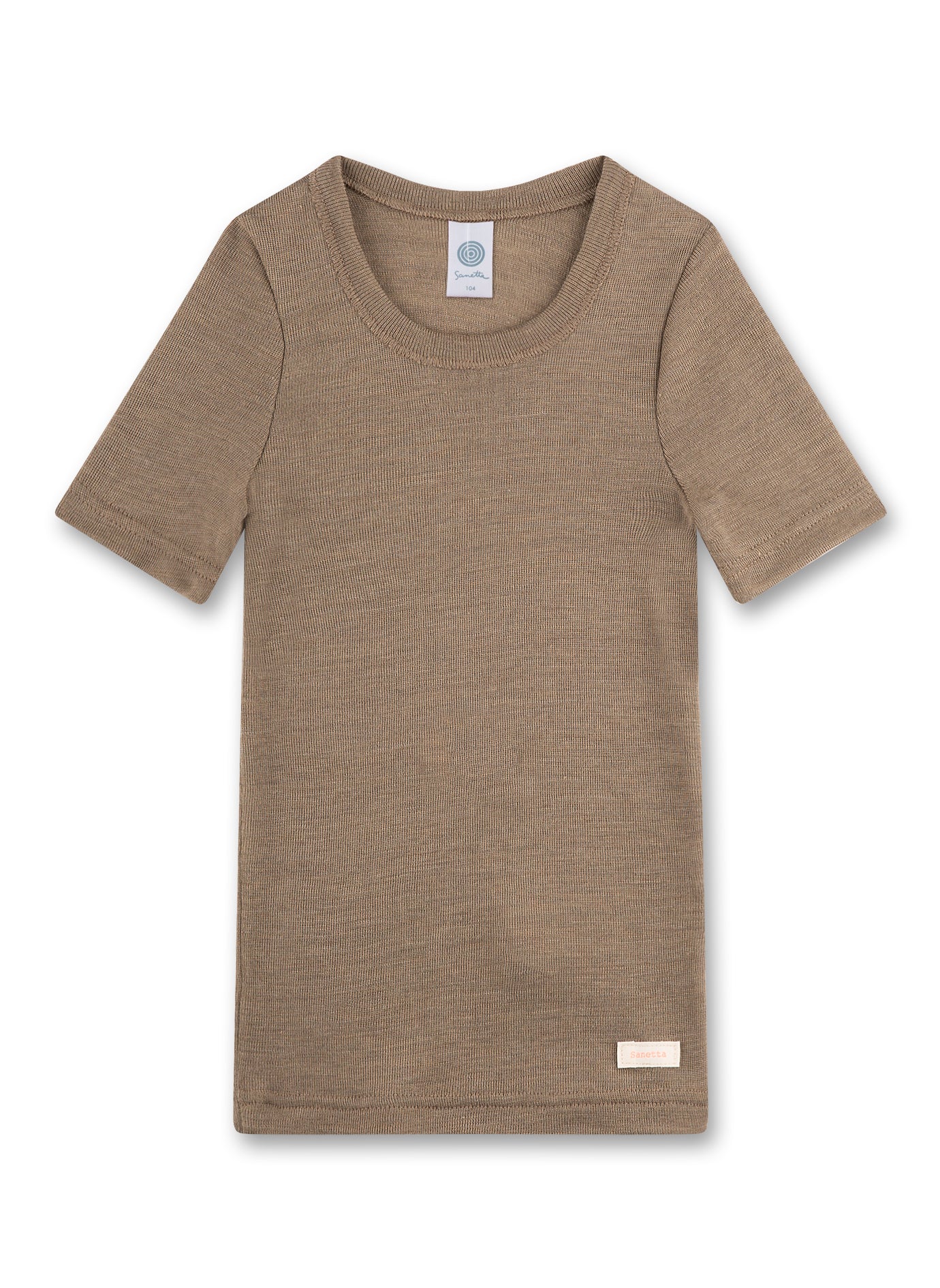 Sanetta kurzarm Shirt - braun Sanetta