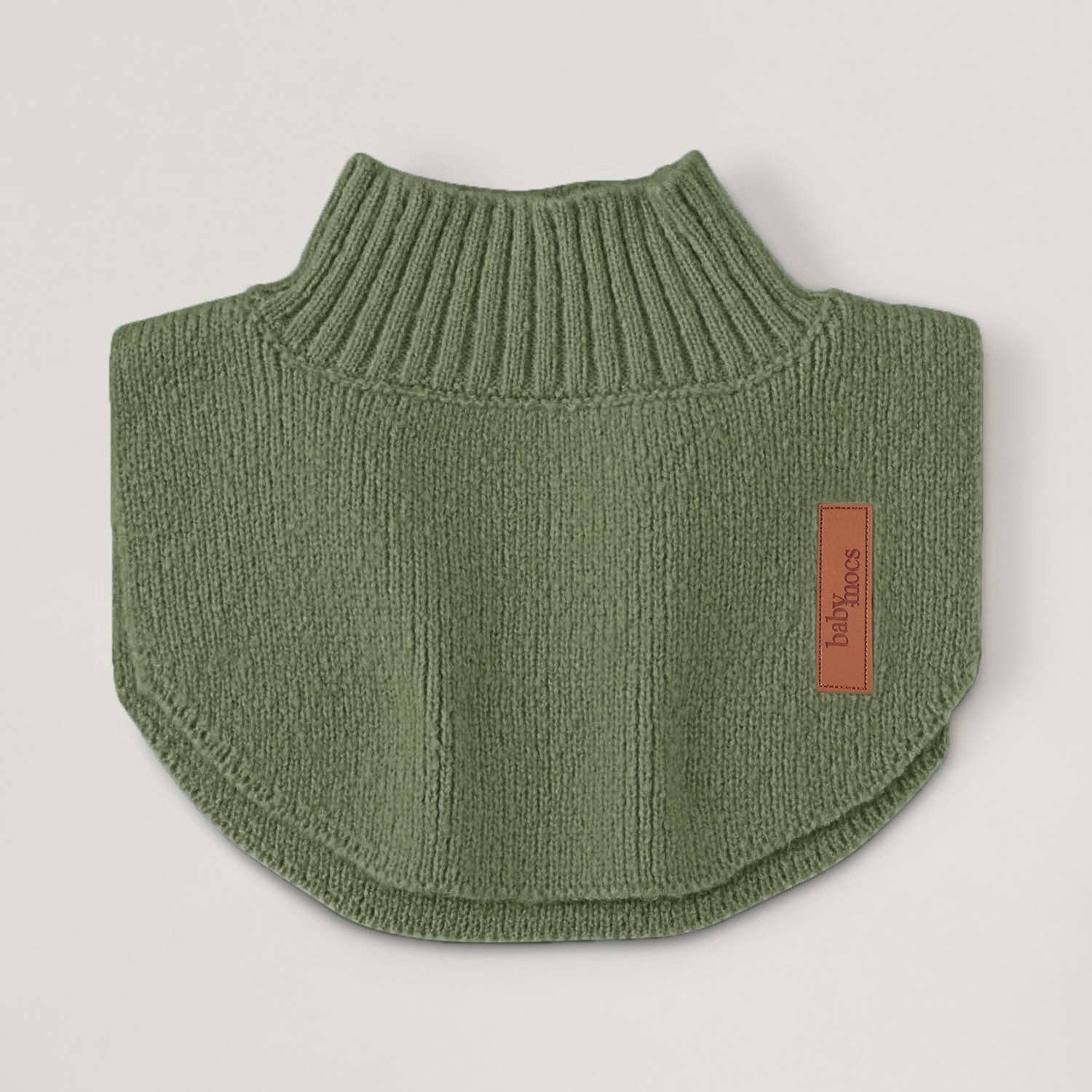 Halsschmeichler aus Bio-Baumwolle Kind - olive BabyMocs