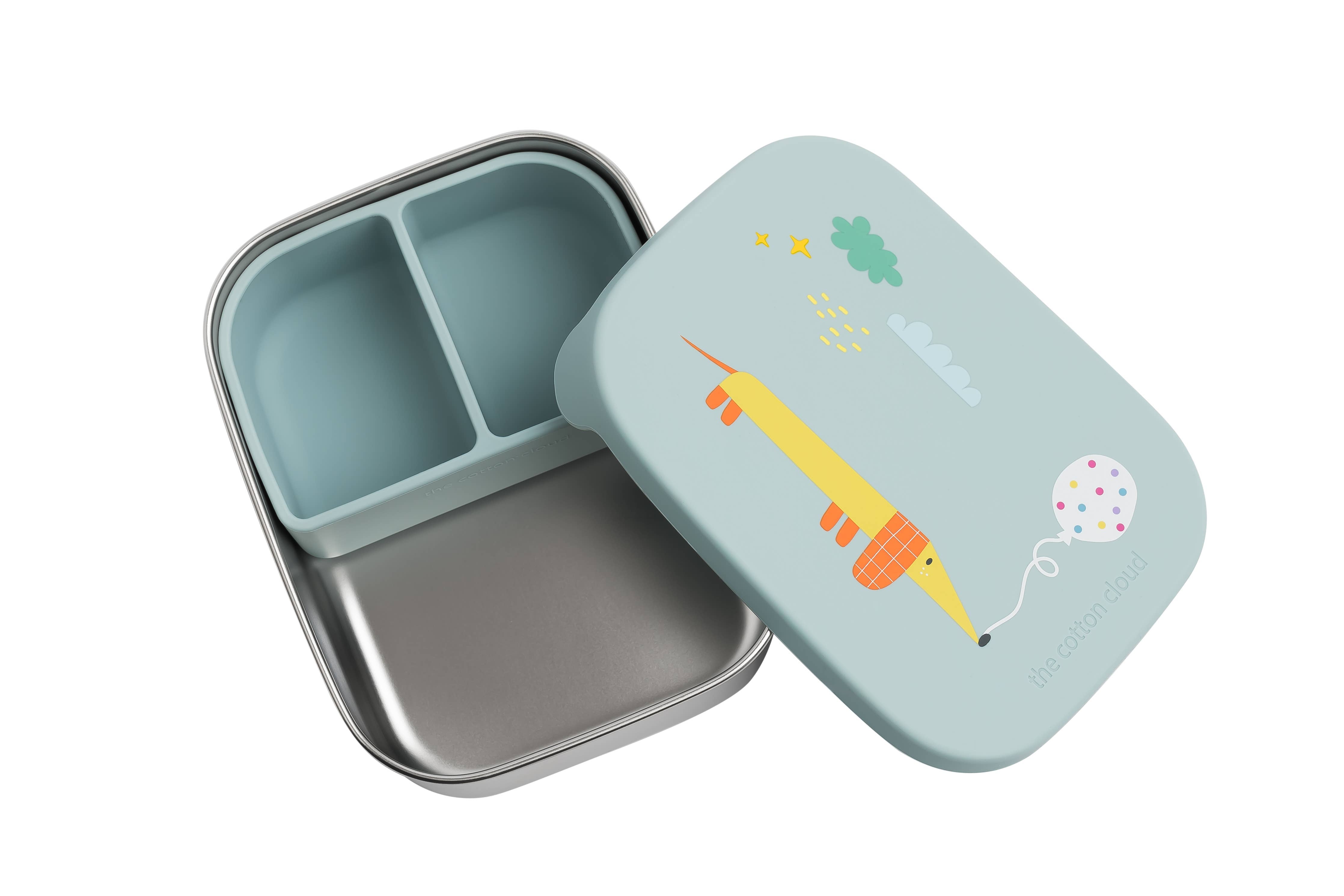 LUNCHBOX AUS EDELSTAHL MIT Fächern FÜR KIDS Fly Dog the cotton cloud