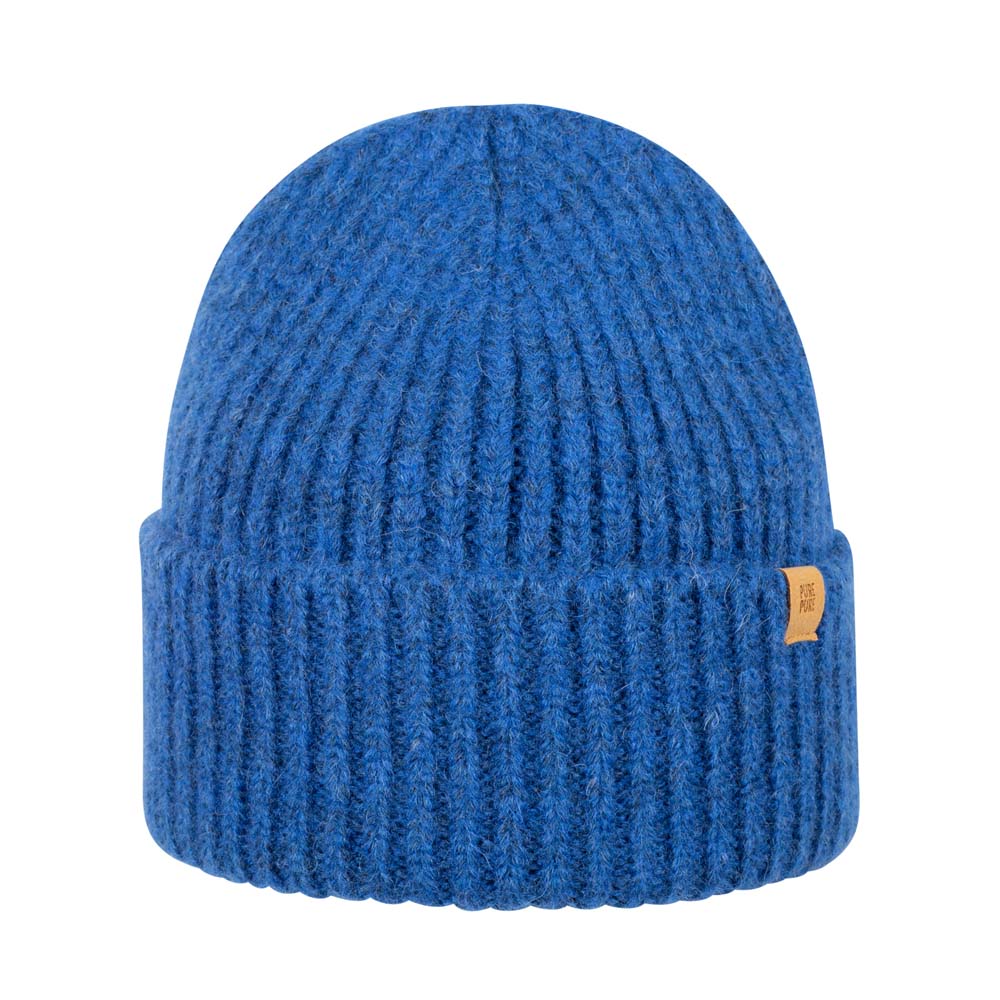 PurePure Erwachsenen Mütze aus 100% Naturfasern - nautic-blue purepure
