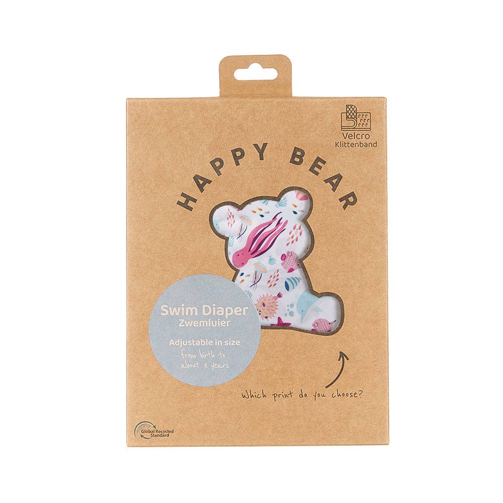 Happy Bear Badewindel mit Klettverschluss | 0-3 Jahre | Einheitsgrösse | Pacific HappyBear Diapers