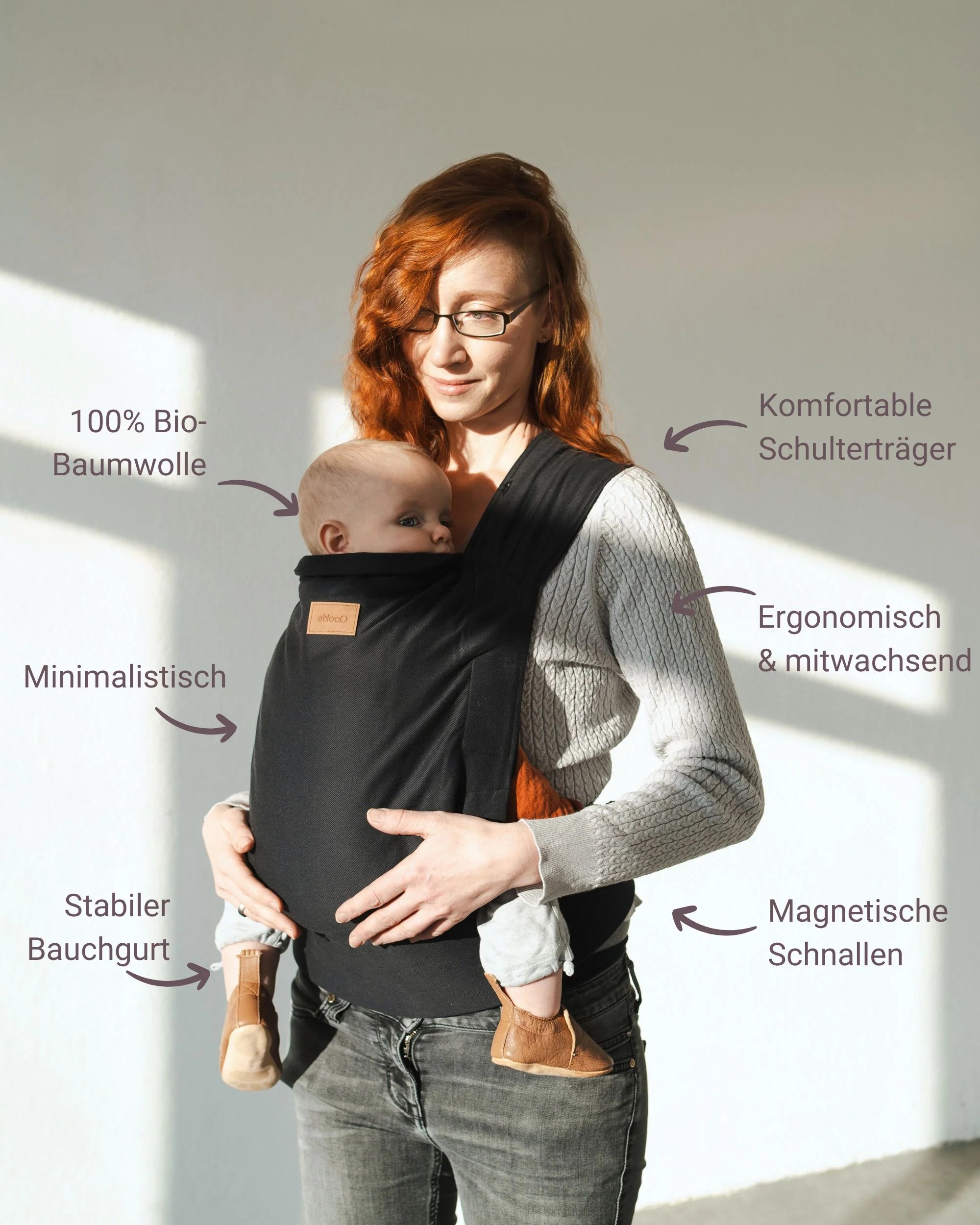 Qookie Carrier Vario Fullbuckle - Black Qookie