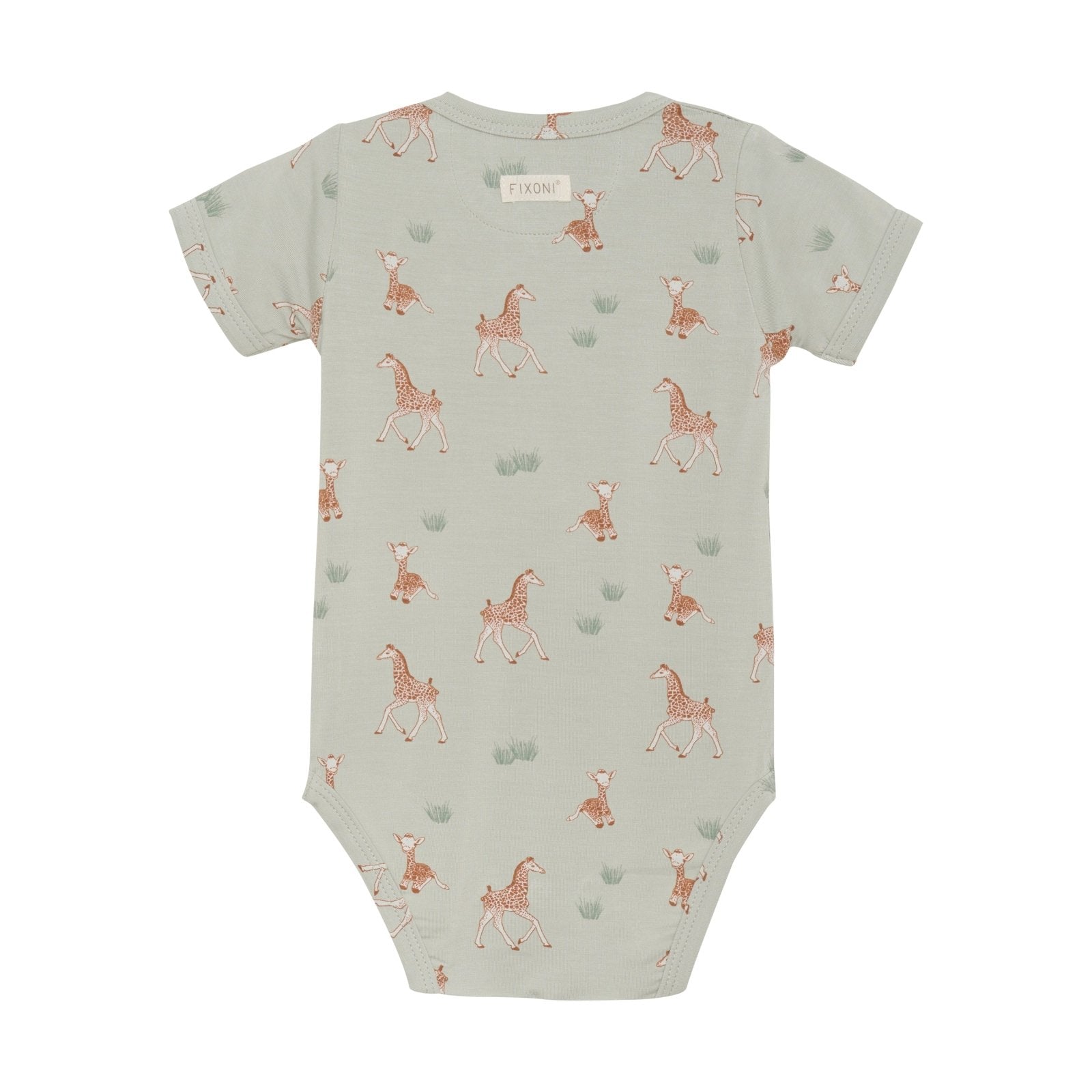 Fixoni Bambus Body kurzarm - Mineral Gray fixoni