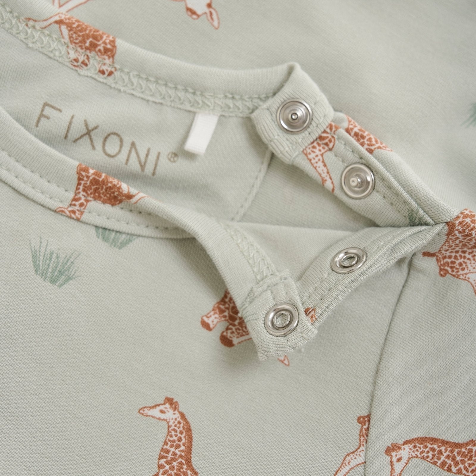 Fixoni Bambus Body kurzarm - Mineral Gray fixoni