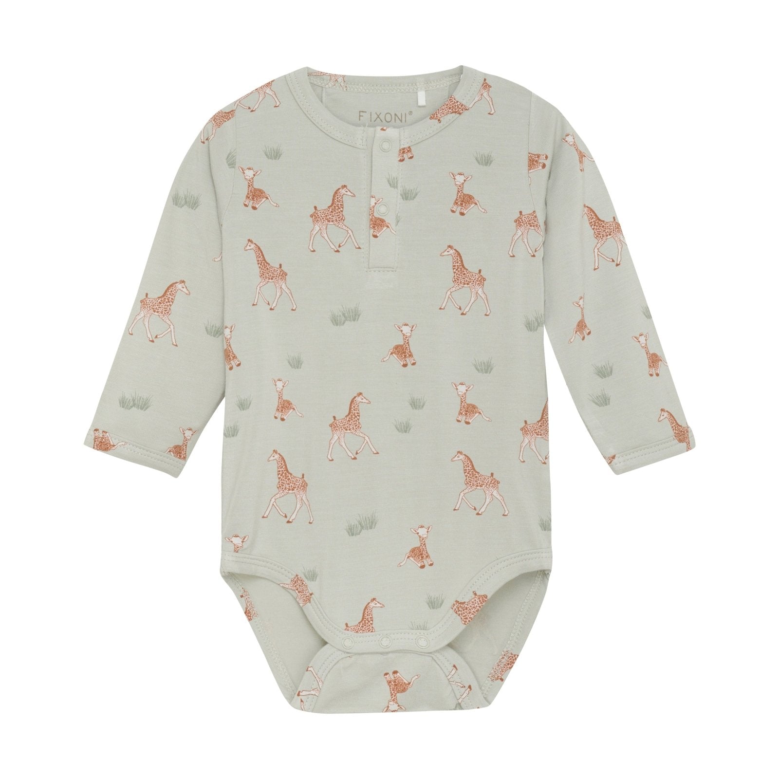 Fixoni Bambus Body langarm - Mineral Gray fixoni