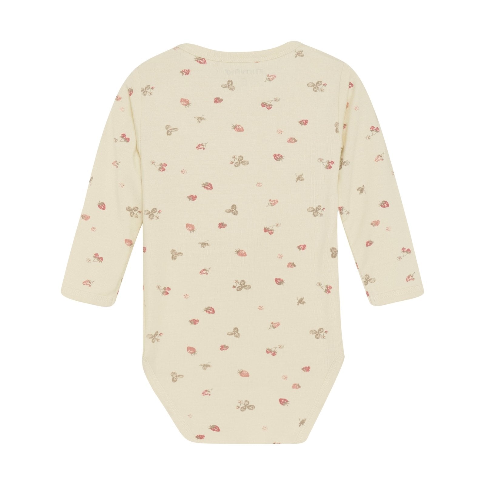 Minymo Bambusbody langarm - Strawberry Ice Minymo