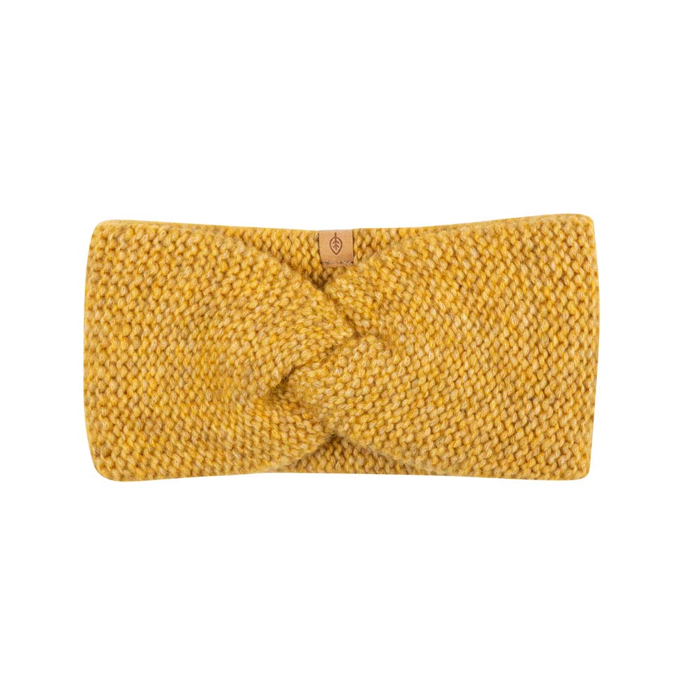 PurePure Damen- Stirnband Babyalpaka - Ocker purepure