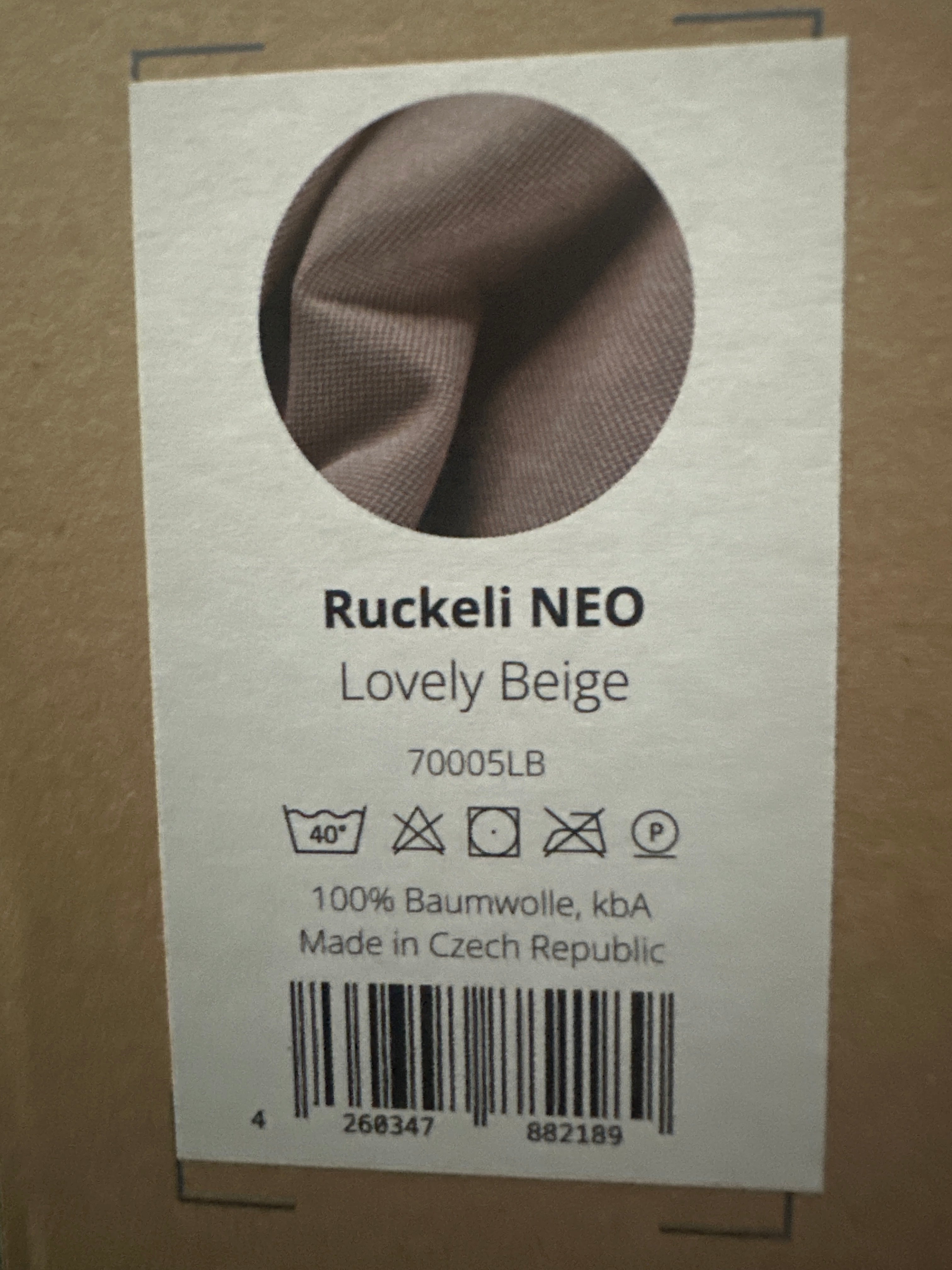 Ruckeli NEO Babytrage - lovely Beige Ruckeli
