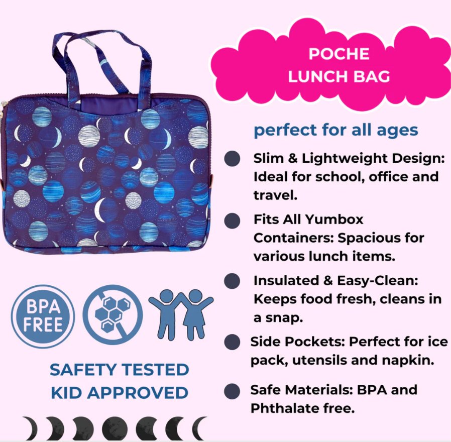 Kühltasche mit Griff - Mond yumbox