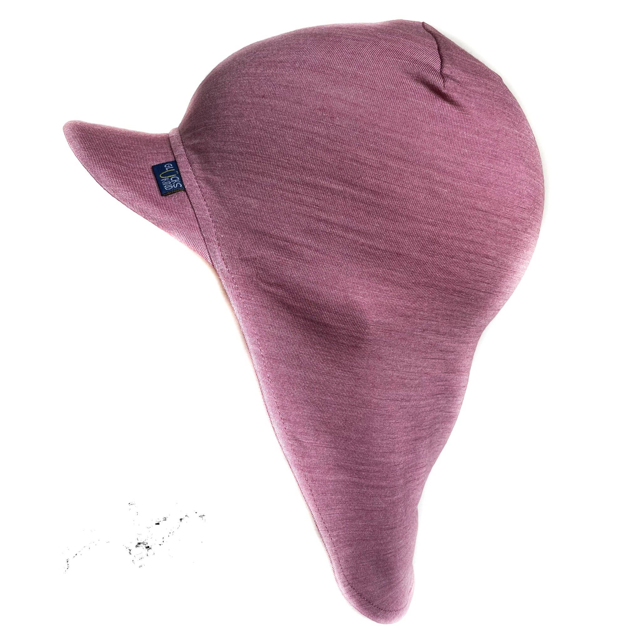 Sommerkappe rosé, Merinowolle & Seide (bio/GOTS): M (bis 46cm KU) Glückskind
