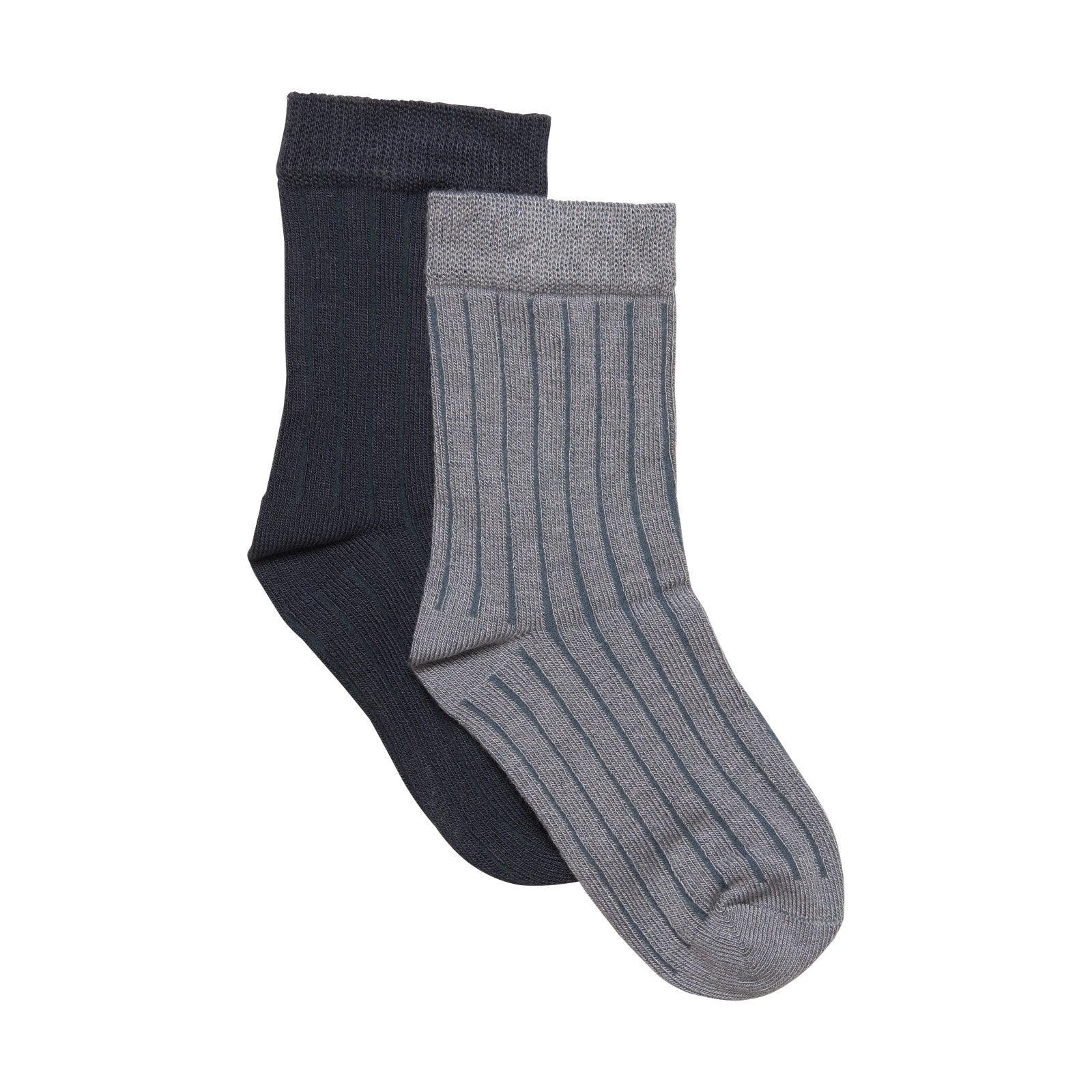 Minymo Bambus Socken 2er Pack - grau/anthrazit Minymo