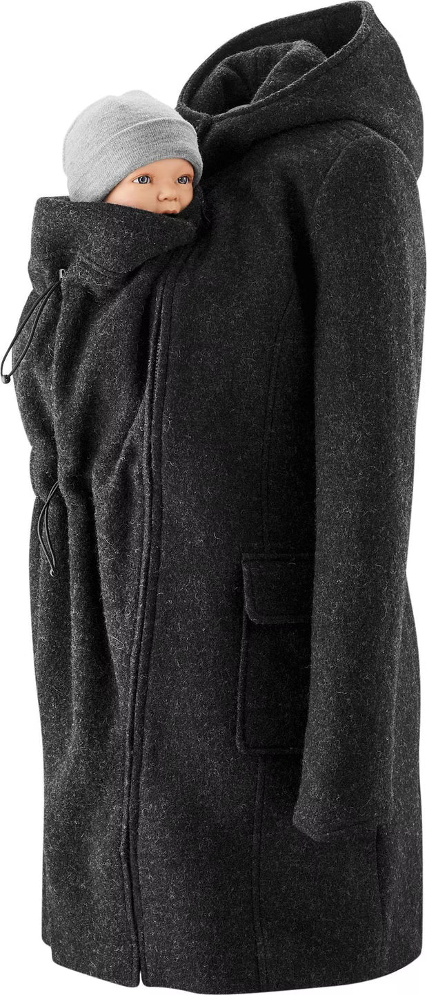 Mamalila Kapuzen-Tragemantel Vienna - Anthrazit Familienbande