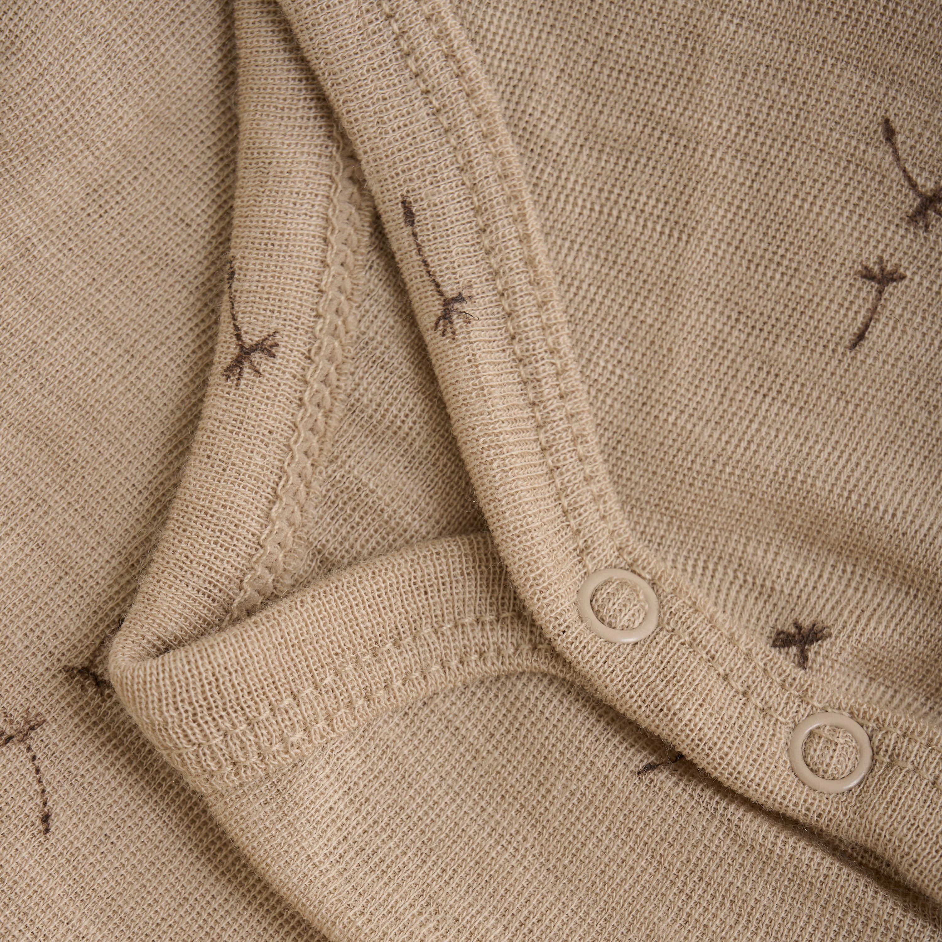 Fixoni Woll-Seide Body langarm - Light Taupe fixoni