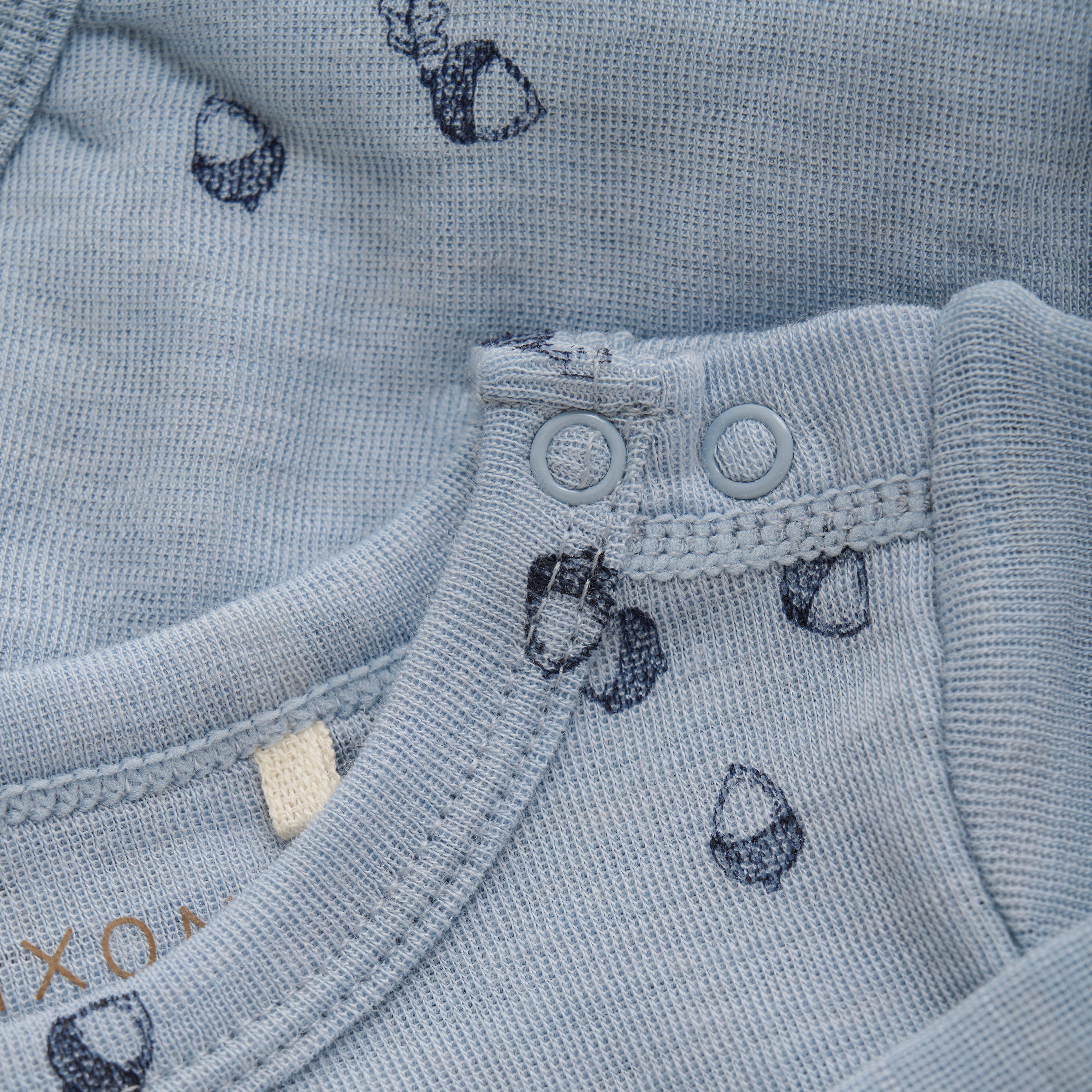 Fixoni Woll-Seide Shirt langarm - Blue Fog
