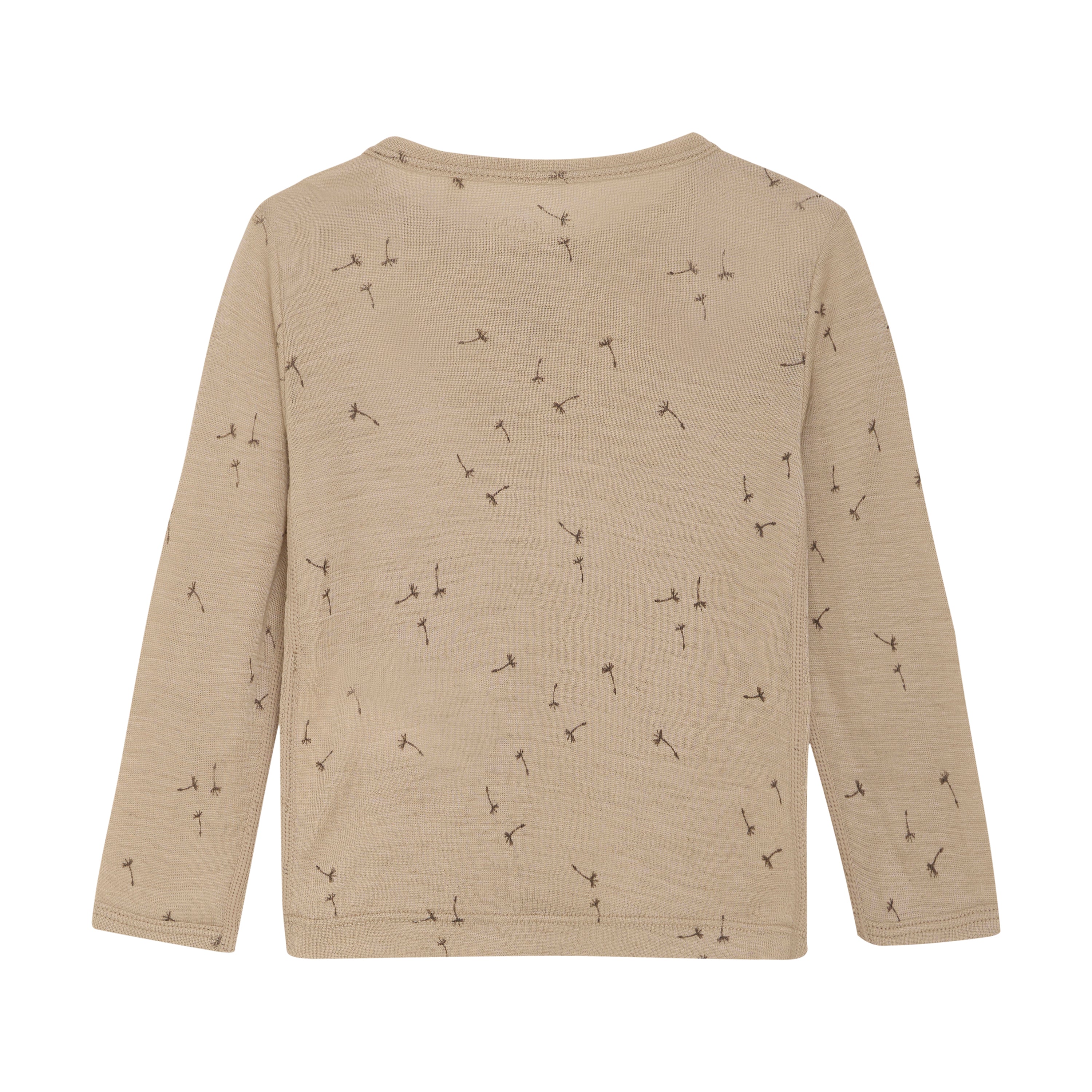 Fixoni Woll-Seide Shirt langarm - Light Taupe fixoni