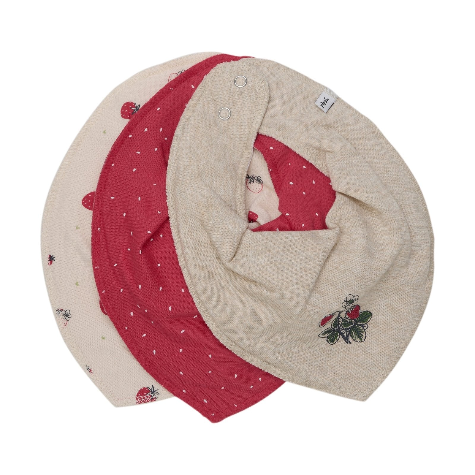 Pippi Dreieckstücher 3er Pack - True Red pippi