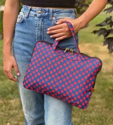 Kühltasche mit Griff - Punkte yumbox