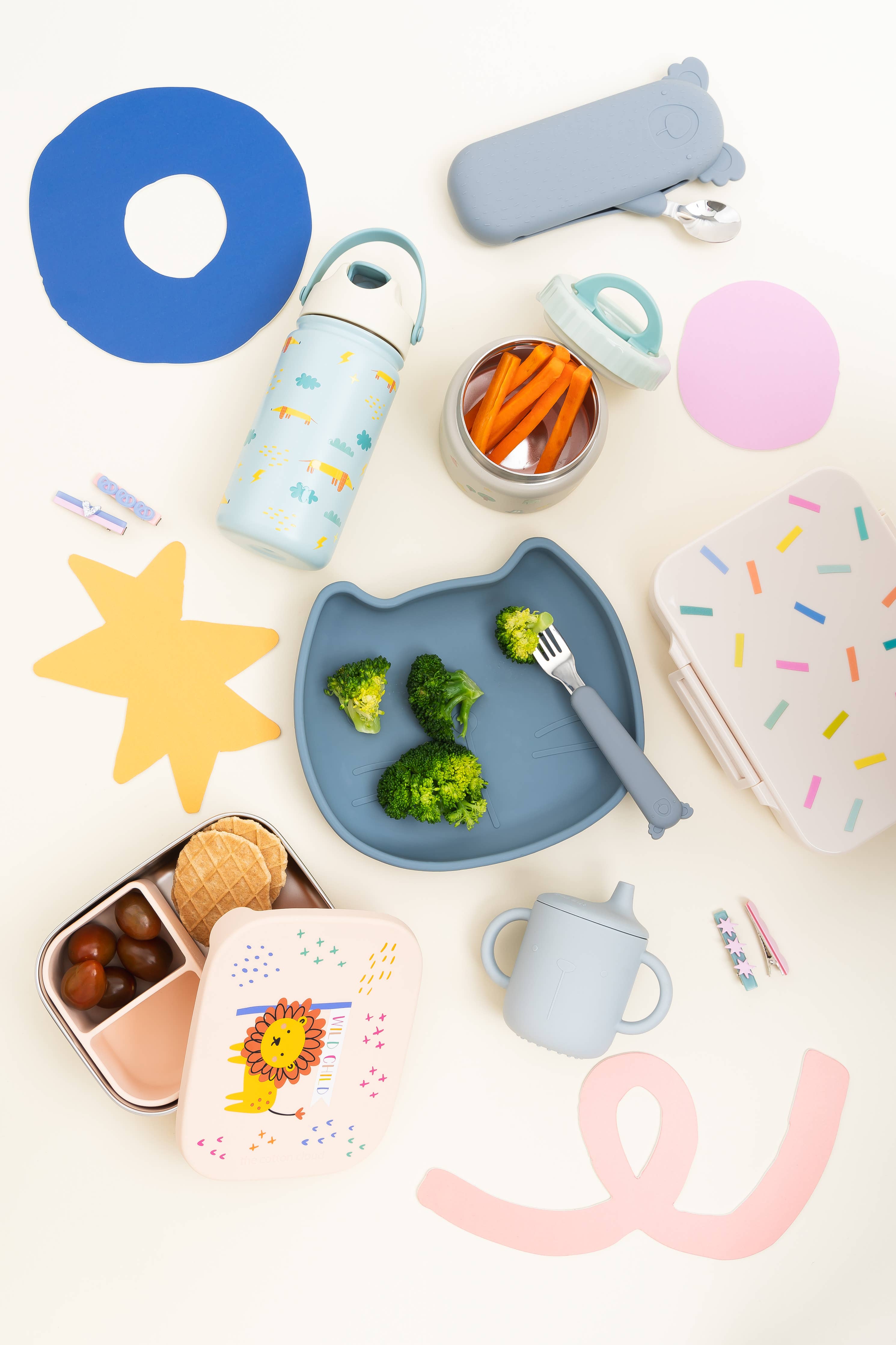 LUNCHBOX AUS EDELSTAHL MIT Fächern FÜR KINDER Fruity the cotton cloud