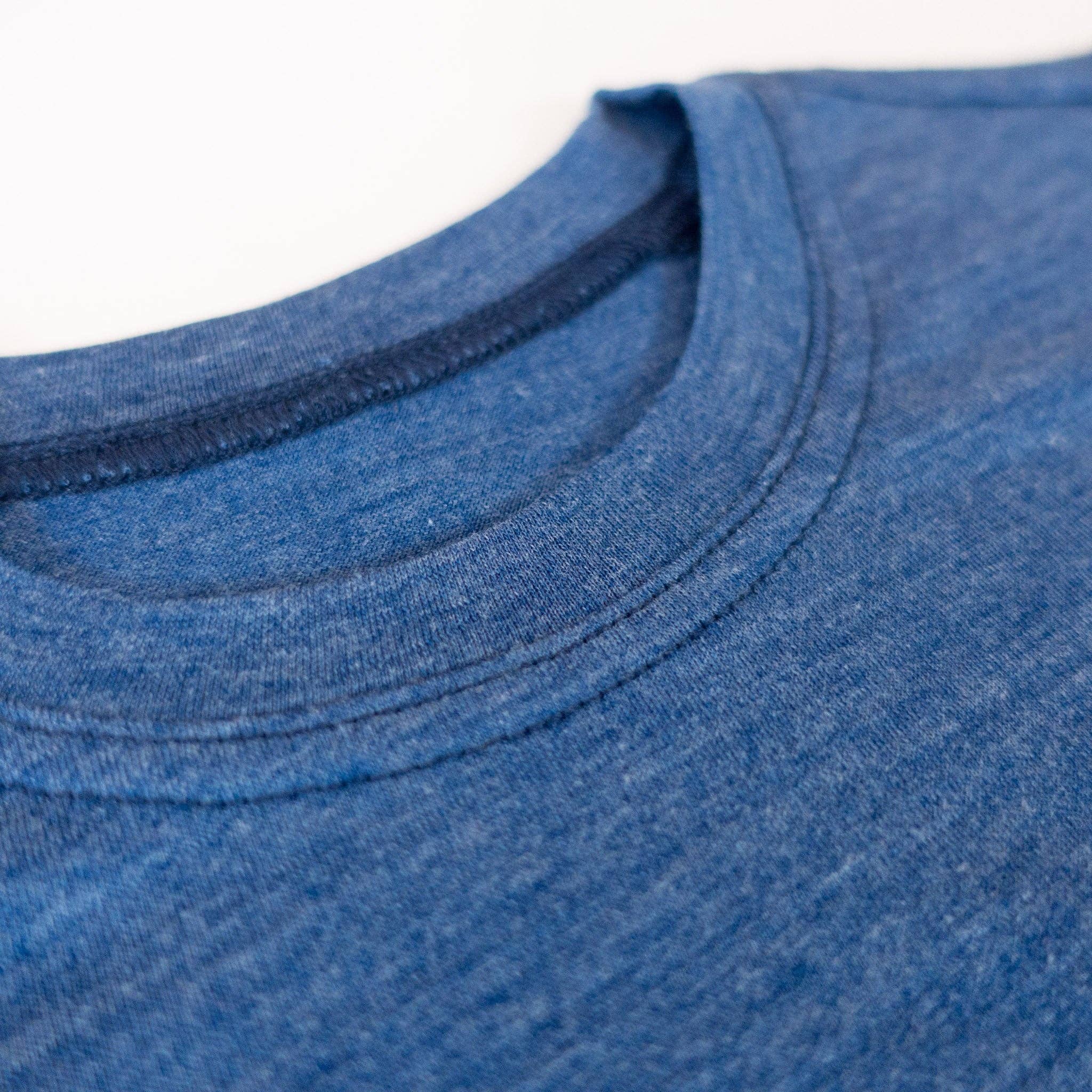 Shirt royal blau Hirschkäfer, Merinowolle & Seide (bio/GOTS): 122-128 Glückskind