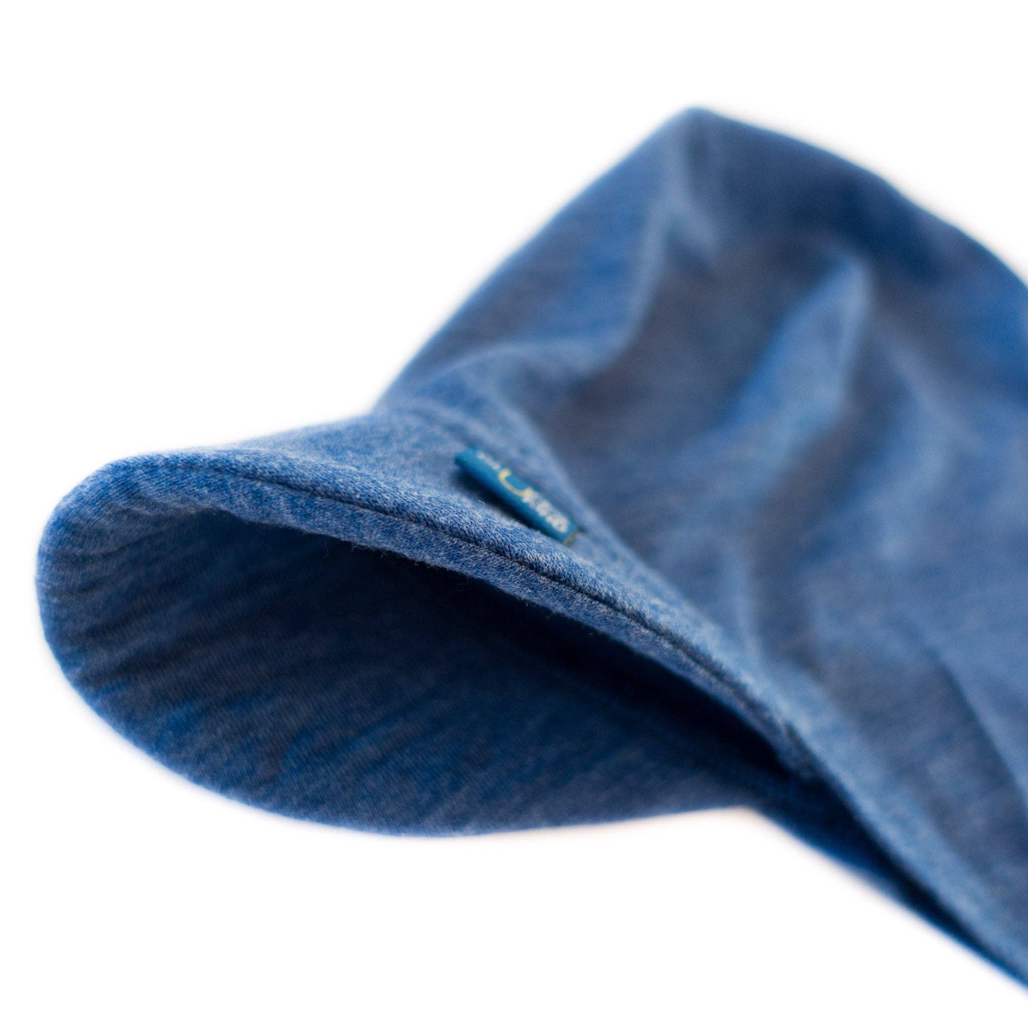 Sommerkappe royal blau, Merinowolle & Seide (bio/GOTS): L (bis 51cm KU) Glückskind