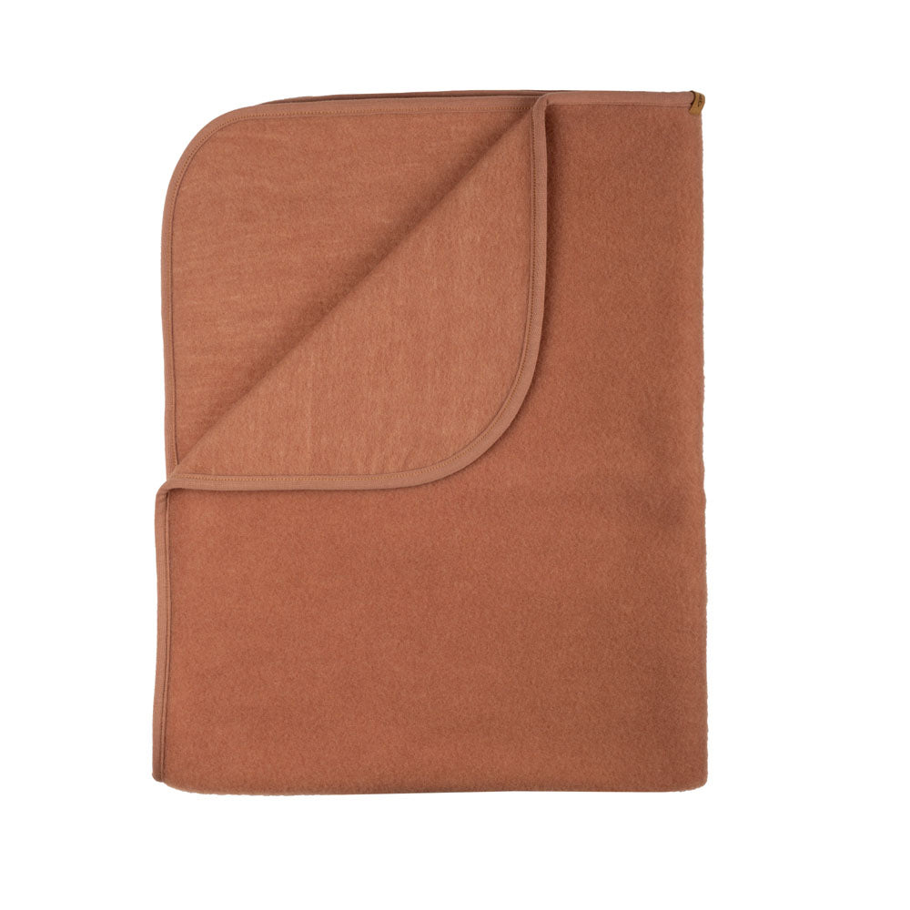 PurePure Wollfleece Decke 100x75 cm - mocha purepure