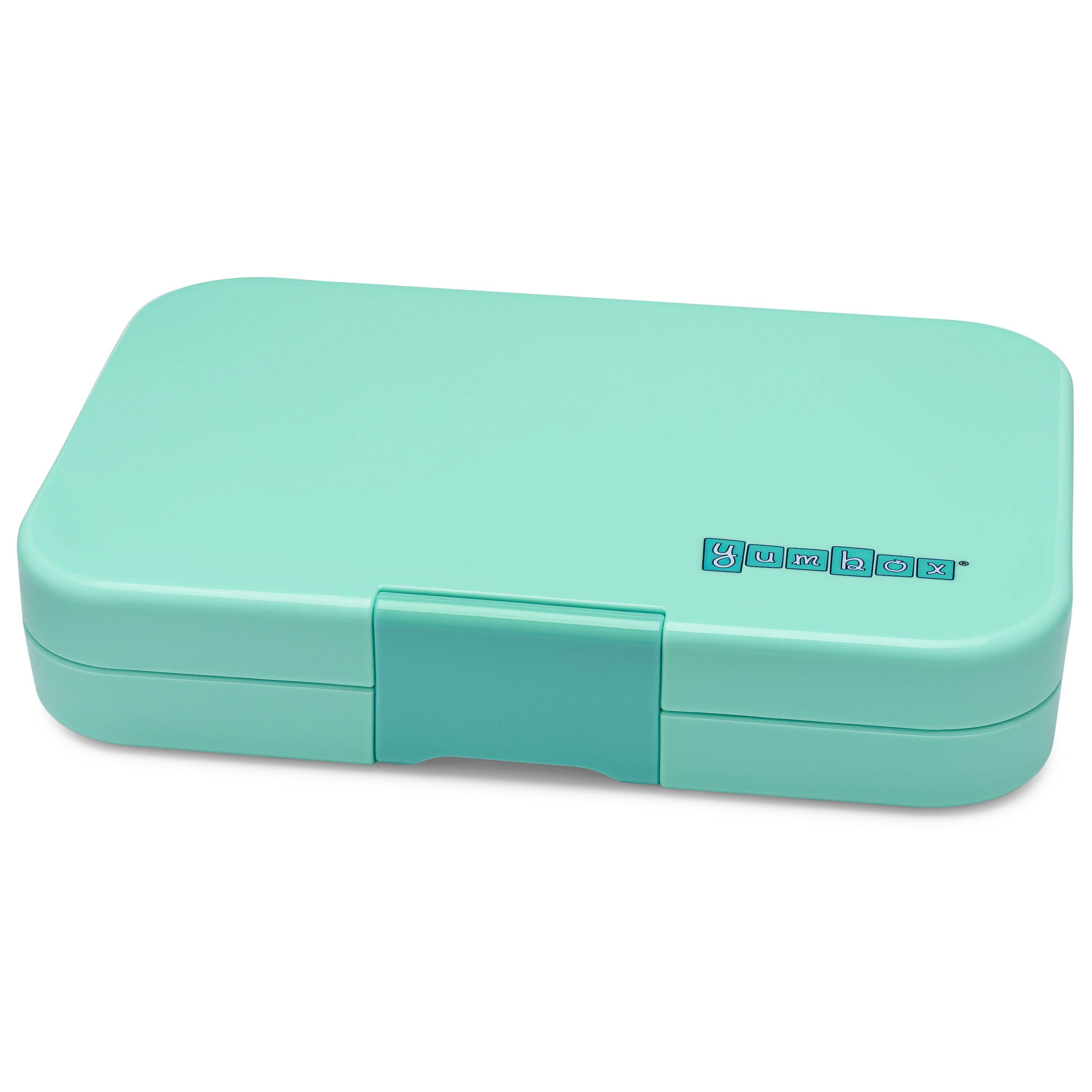 Auslaufsichere Bento-Box Tapas Bali Aqua — Bento-Box mit 5 Fächern und transparenter Aquatablage — extra groß Yumbox