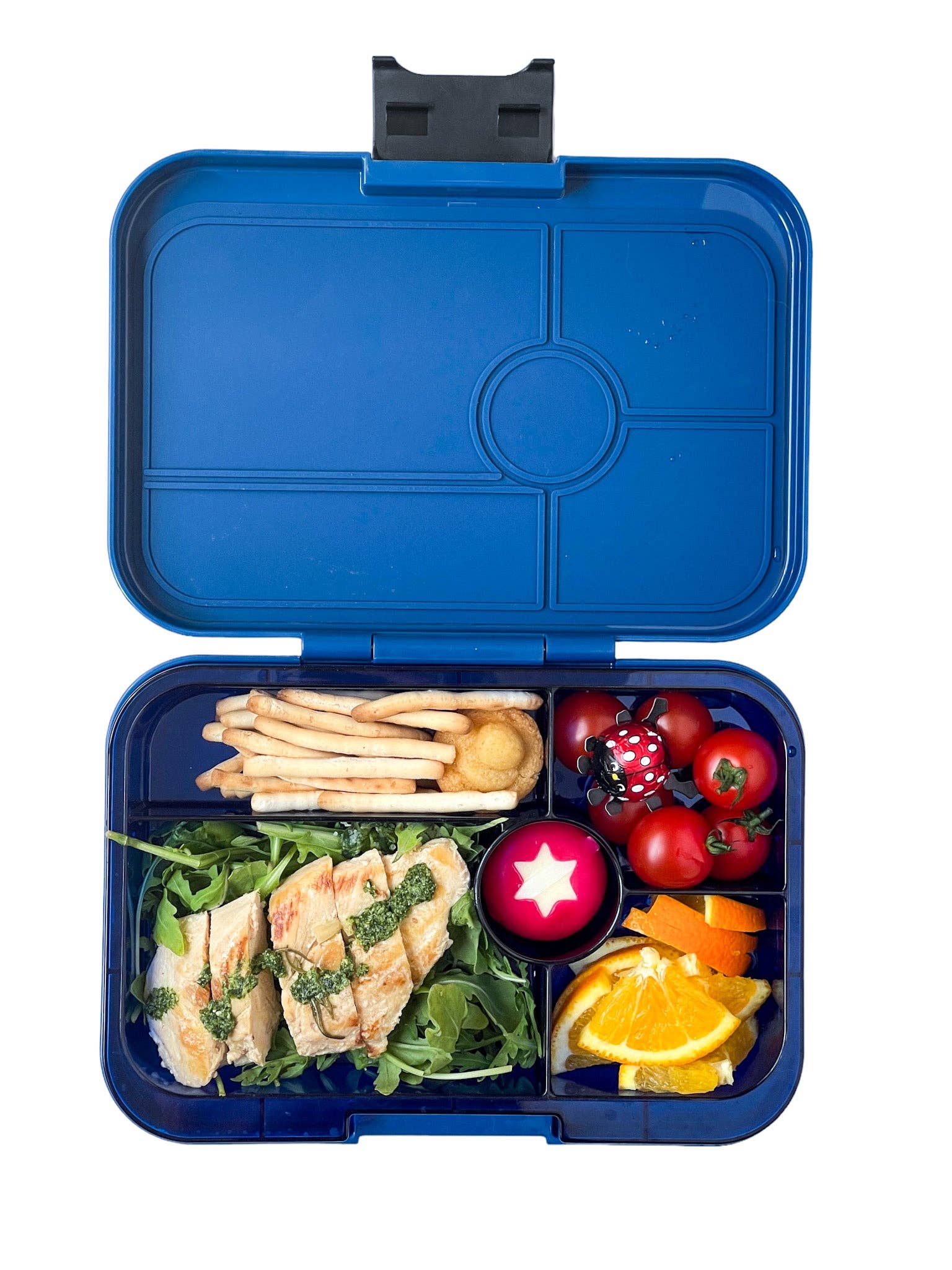 Yumbox auslaufsichere Tapas Bento-Lunchbox - Monte Carlo Blau - Tapas (XL) Yumbox