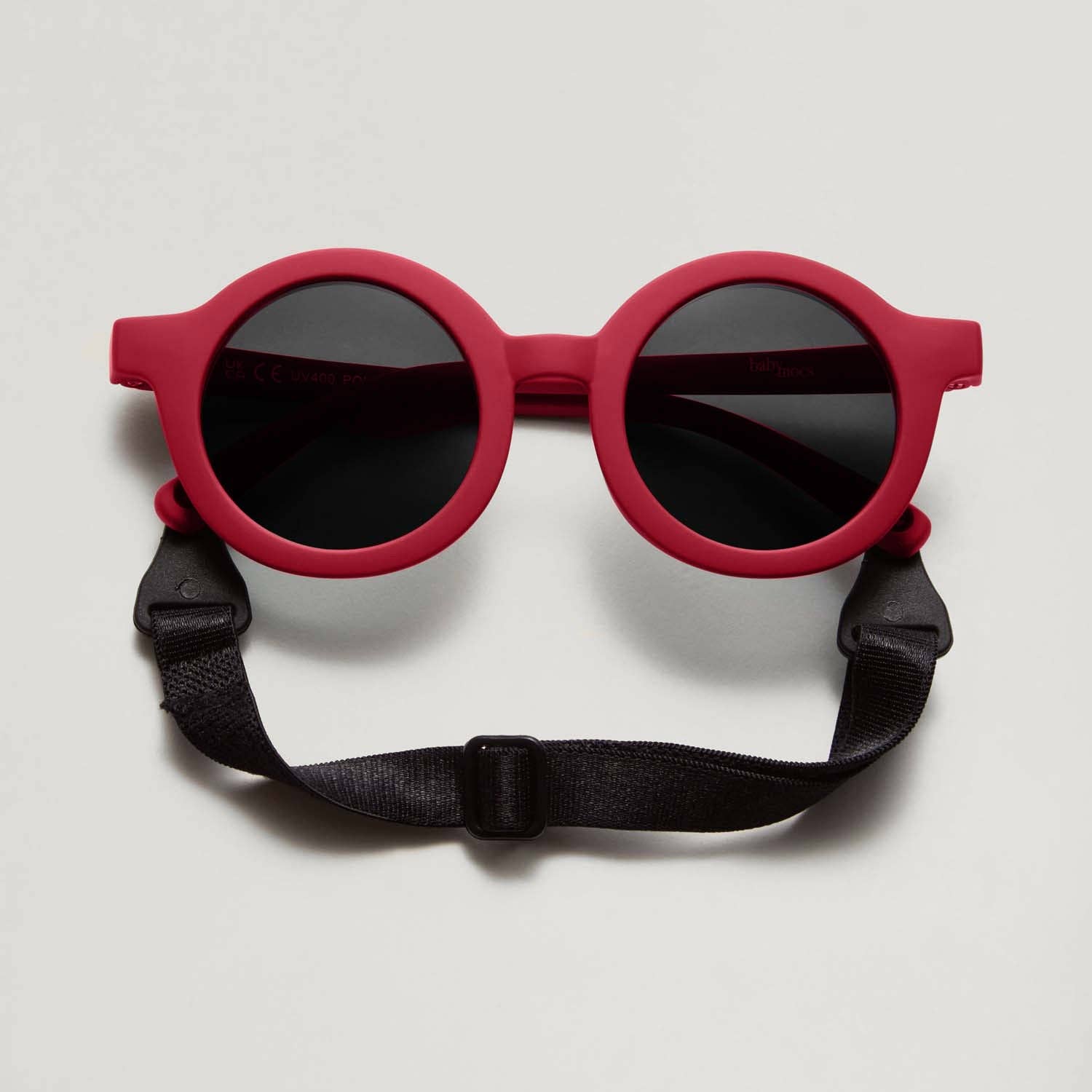 BabyMocs biegsame, weiche Sonnenbrille Babygrösse 0-1.5 Jahre - rot BabyMocs