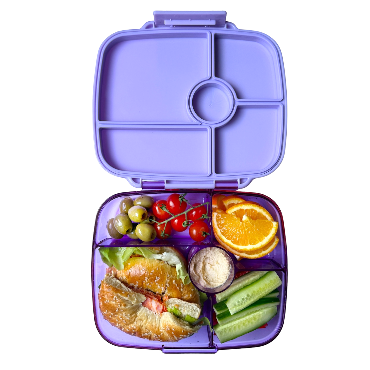 Yumbox Go - Auslaufsichere Bento-Box 5 Fächer Tiefe Lunchbox: Oslo Blue Yumbox