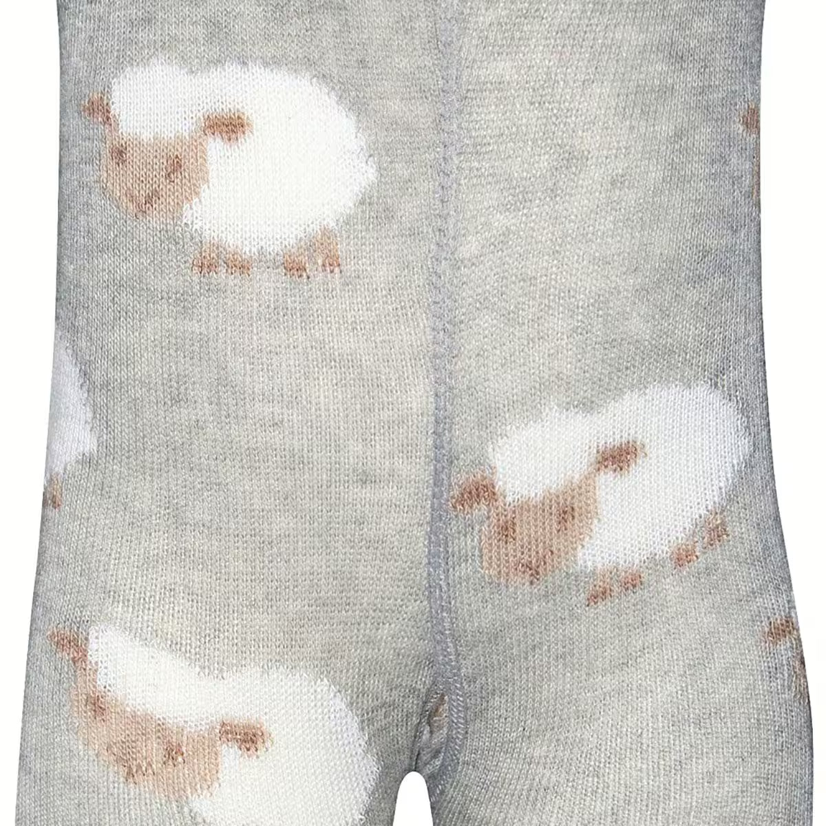 Babystrumpfhose GOTS Schäfchen - grau Ewers