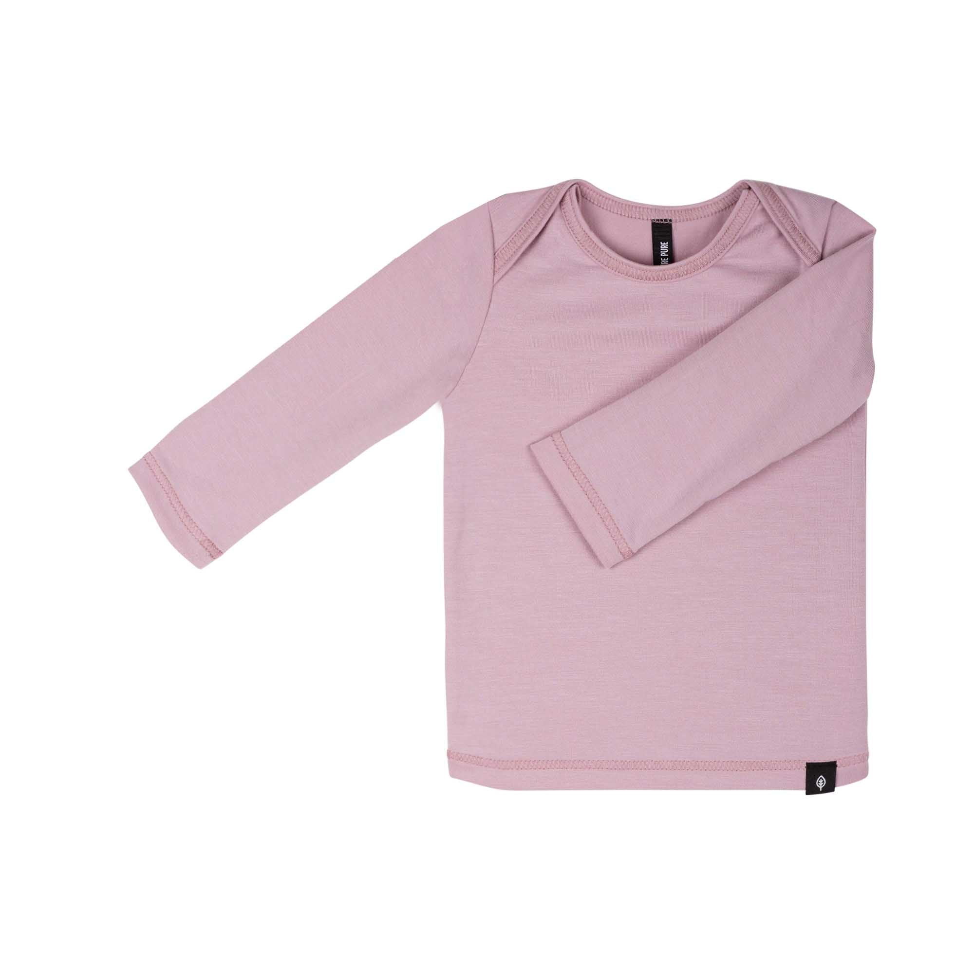 PurePure Tencel Baby Langarm-Shirt - dark poweder purepure