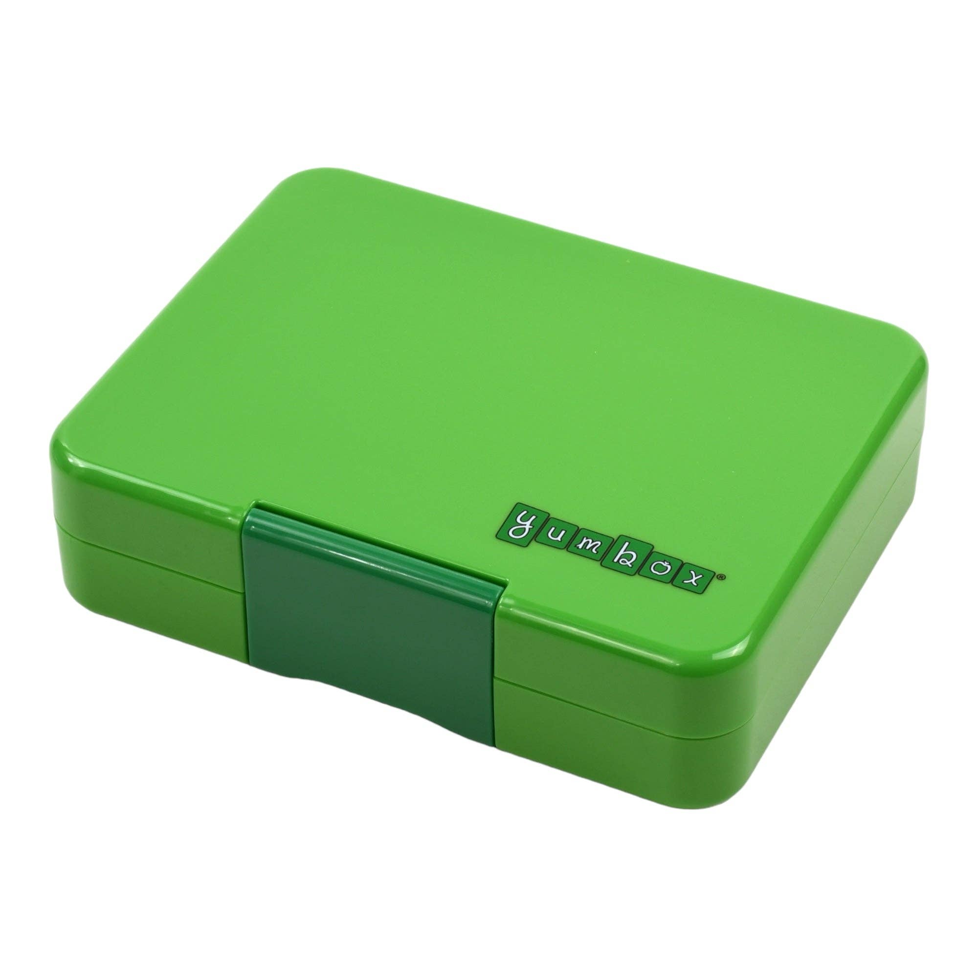 Snack-Größe Bento-Lunchbox Jurassic Grün - 3 Fächer (Hai) Yumbox