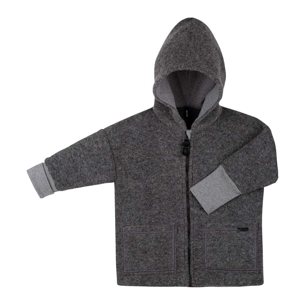 Pure Pure Wollwalk-Jacke grau-melange purepure
