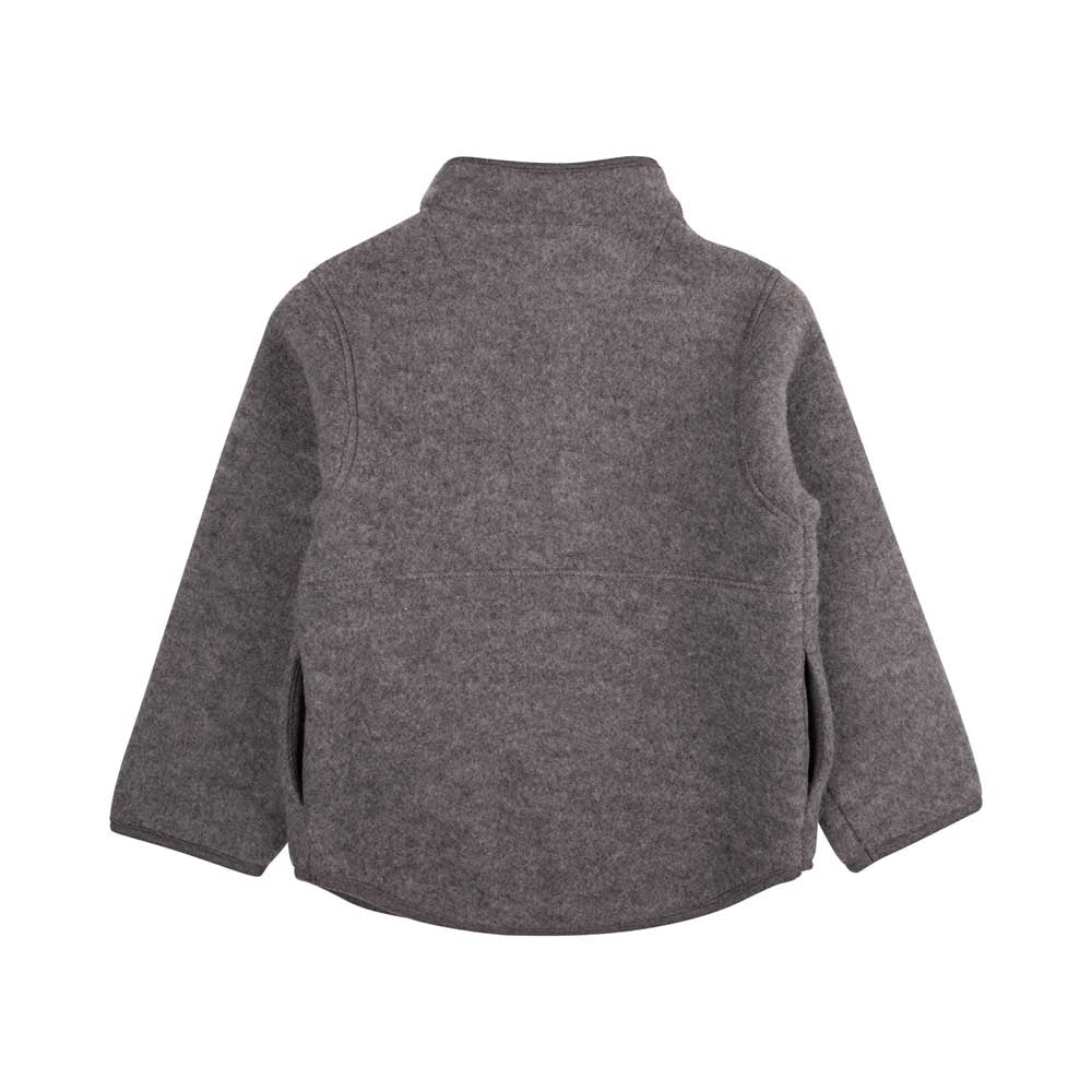 Pure Pure Woll-Fleece-Jacke Kids - schiefer