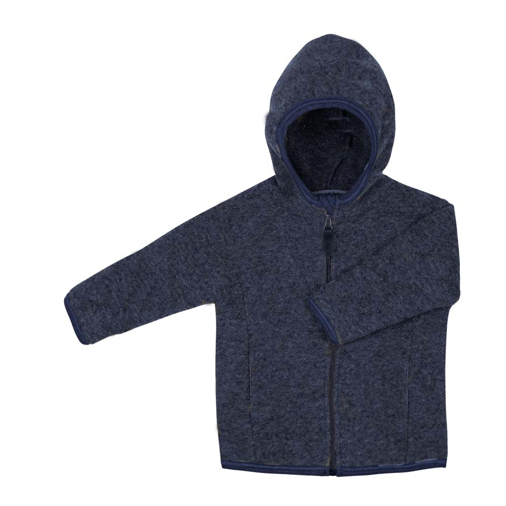 Pure Pure Woll-Fleece-Jacke - marine purepure