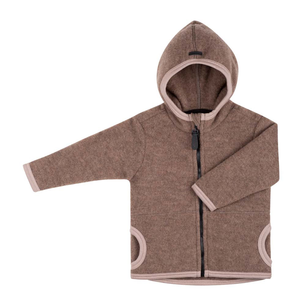 Pure Pure Woll-Fleece-Jacke - walnuss purepure