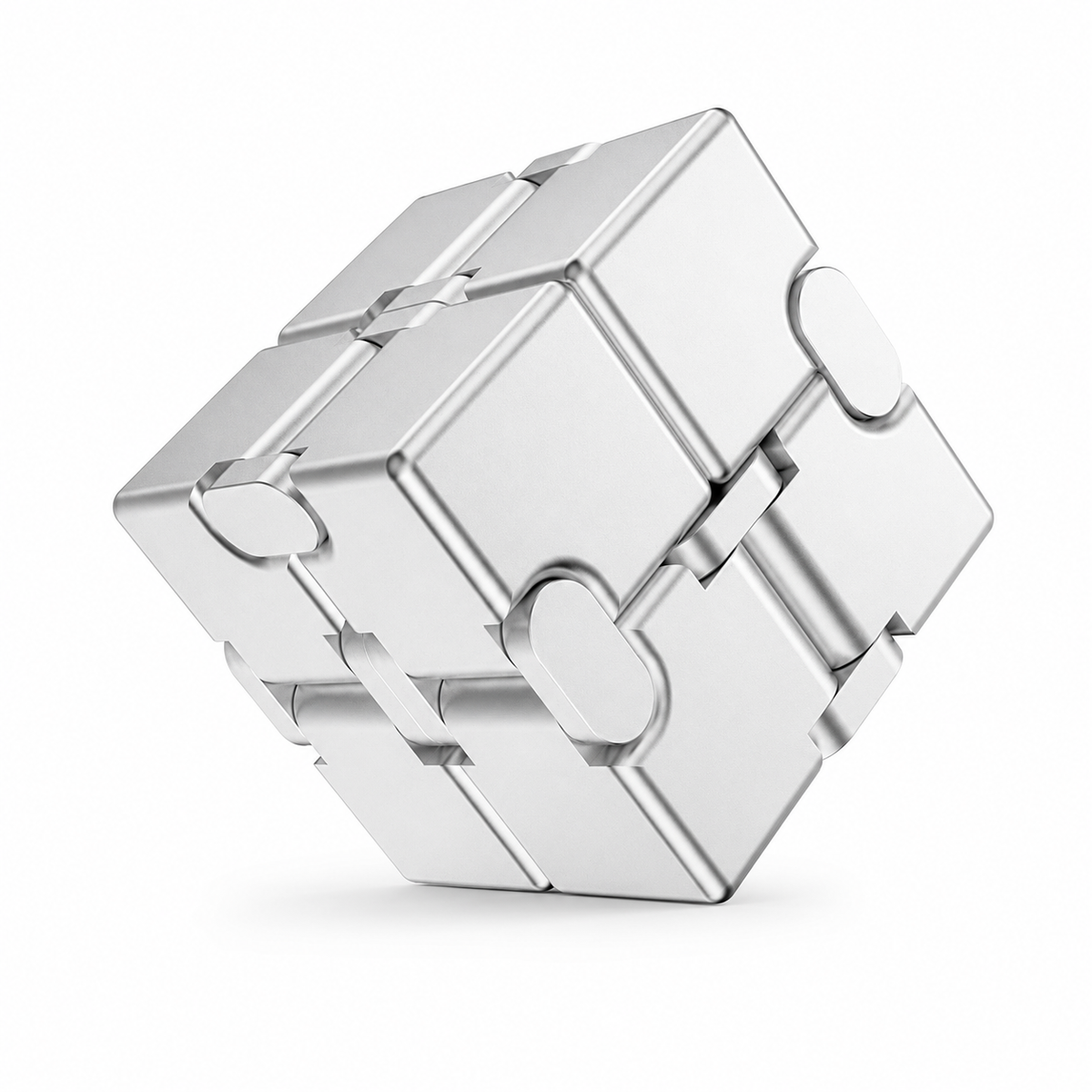 Infinity Cube – Premium-Aluminium sensorisches Fidget-Spielzeug: Schwarz Ana Wiz