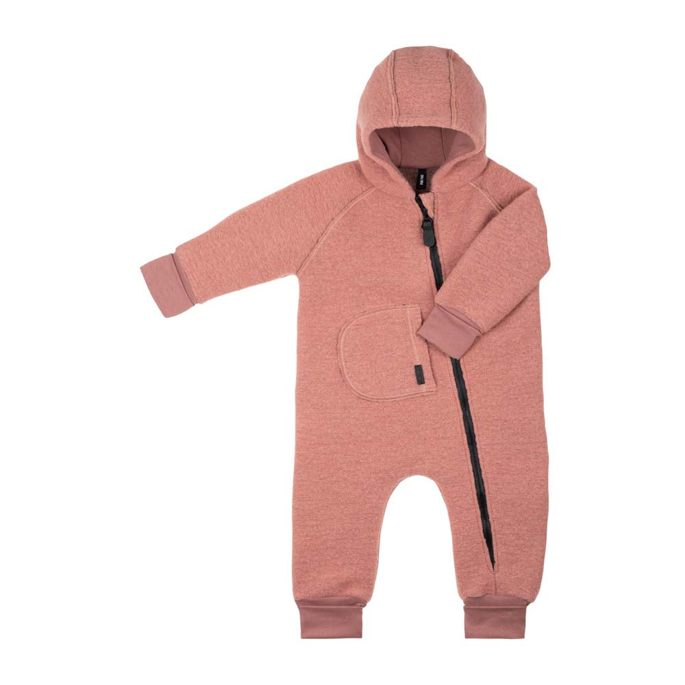 Pure Pure Wollwalk-Overall mit langem Reissverschluss - shadow-rose purepure