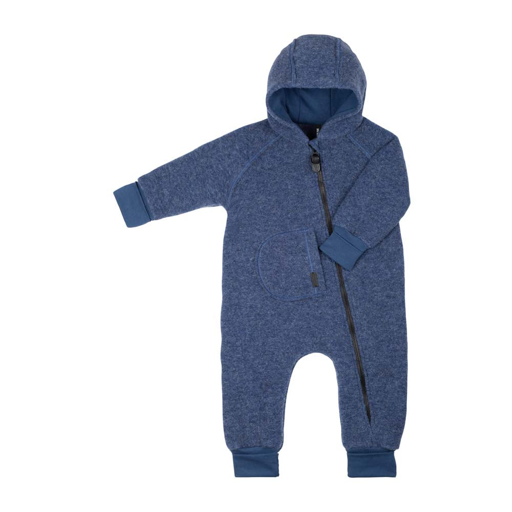 Pure Pure Wollwalk-Overall mit langem Reissverschluss - denim-blue purepure