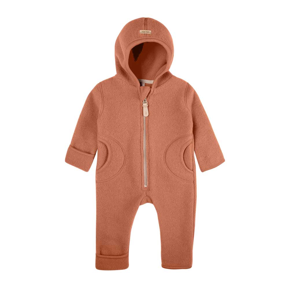 Pure Pure Woll-Fleece-Overall - mocha