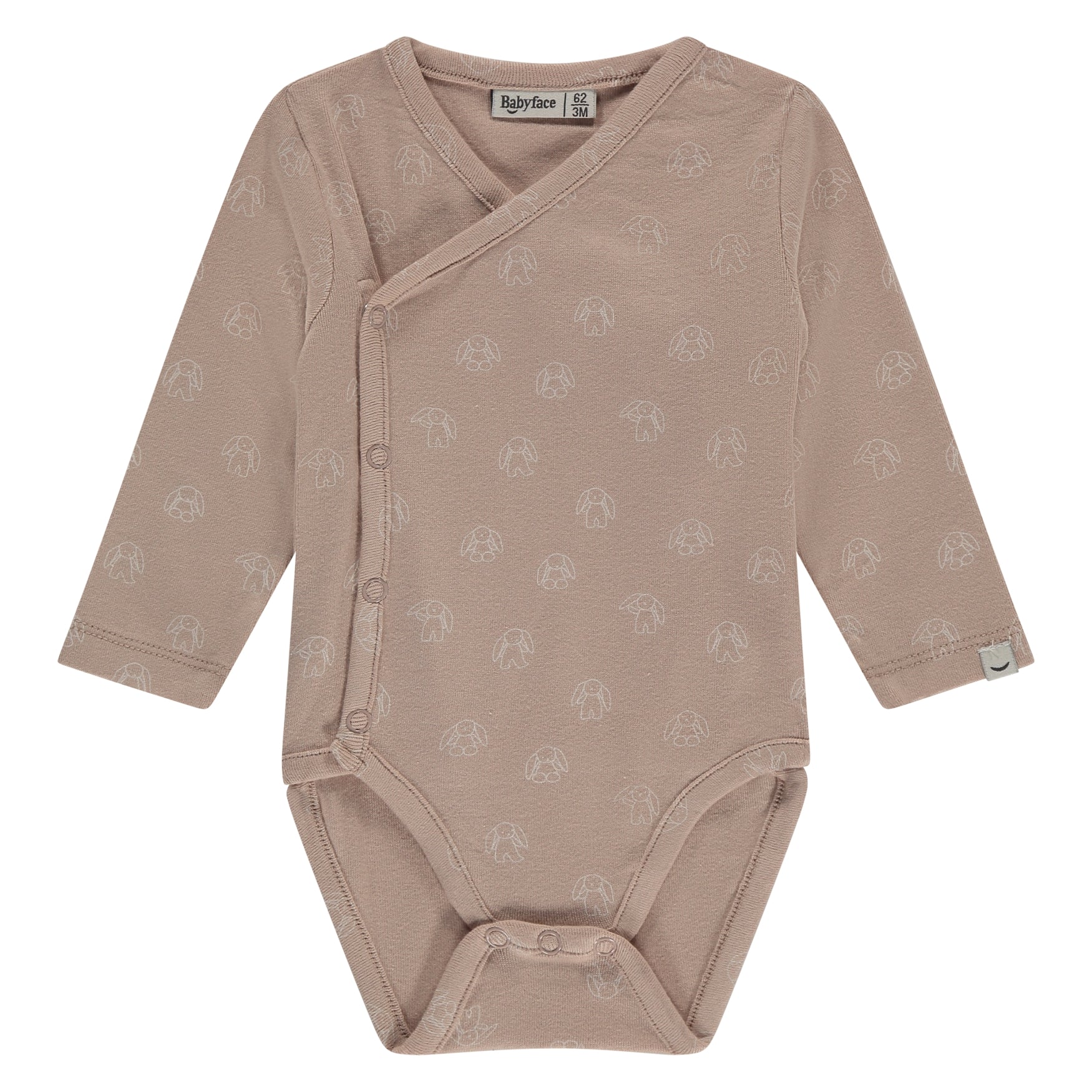 Babyface Langarm Wickelbody-Altrosa babyface