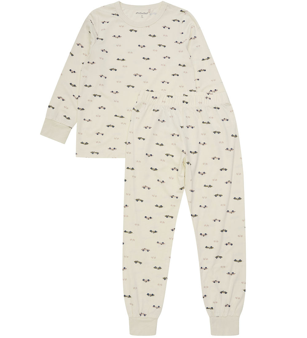Minymo Pyjama Bamboo Overland Trek – Bambus Pyjama mit Auto-Print Minymo
