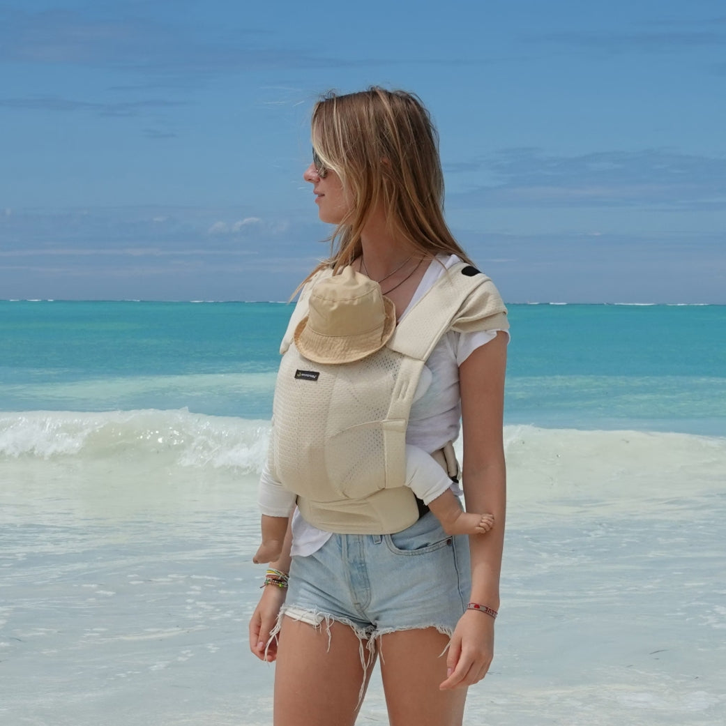 Mini Monkey Baby Carrier - Tragehilfe Sand Minimonkey