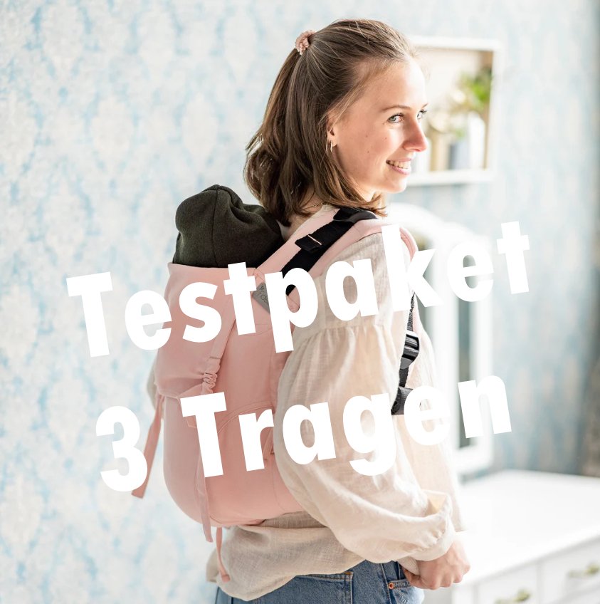 Testpaket mit 3 verschiedenen Tragehilfen Familienbande