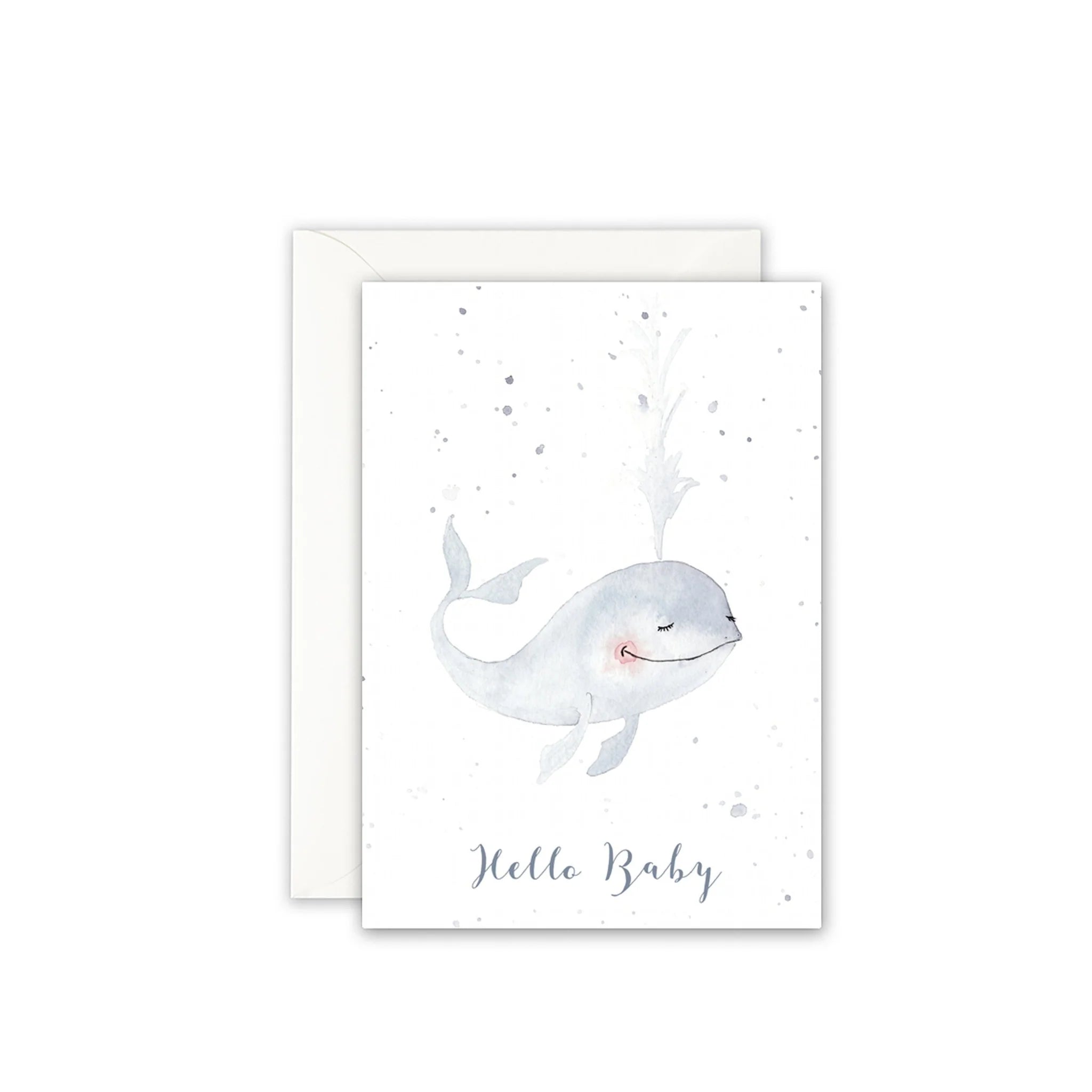 "Hello Baby Walfisch" Karte Leo La Douce
