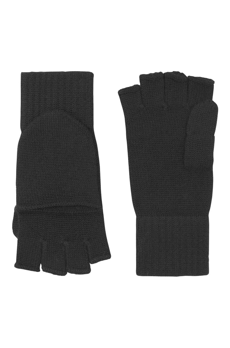 Alpaka Känguru Handschuhe schwarz Apu Kuntur
