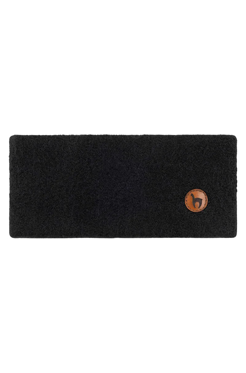 Alpaka Stirnband Stretch schwarz Apu Kuntur