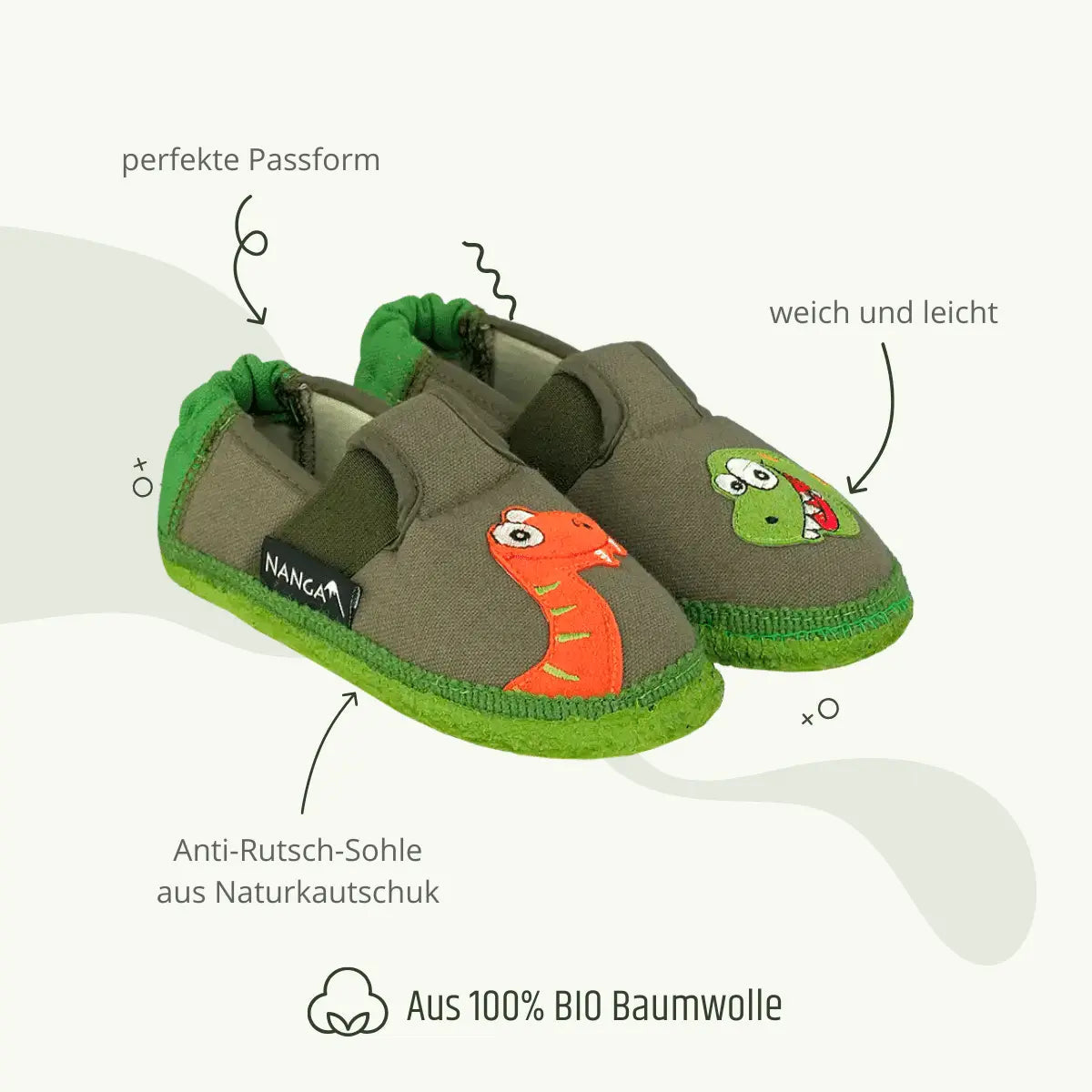 Nanga Hausschuhe Biobaumwolle - Nessi Nanga