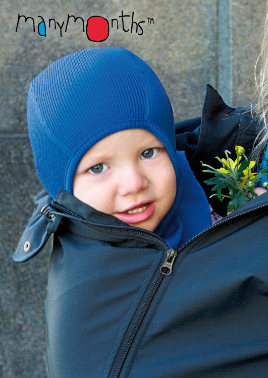 ManyMonths Woolies Elephant Hood - Wintermütze - Forest Floor Green ManyMonths